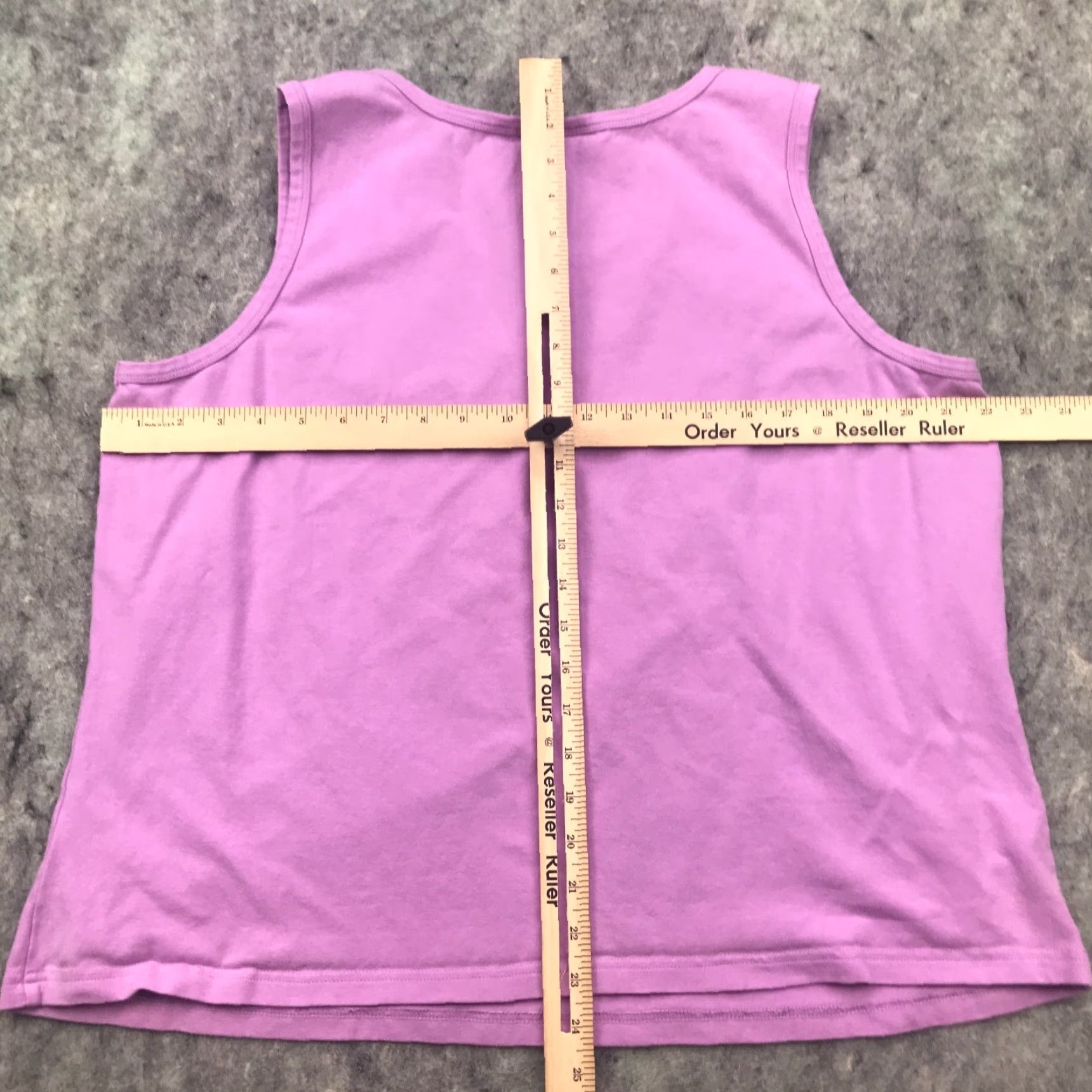 Denim & Co. VINTAGE Denim & Co. Tank Top Shirt Women 1X Purple Cotton Spandex Jersey Sleeveless Casual 90s Event Mens Womens? Size XL / US 12-14 / IT 48-50 - 6 Thumbnail