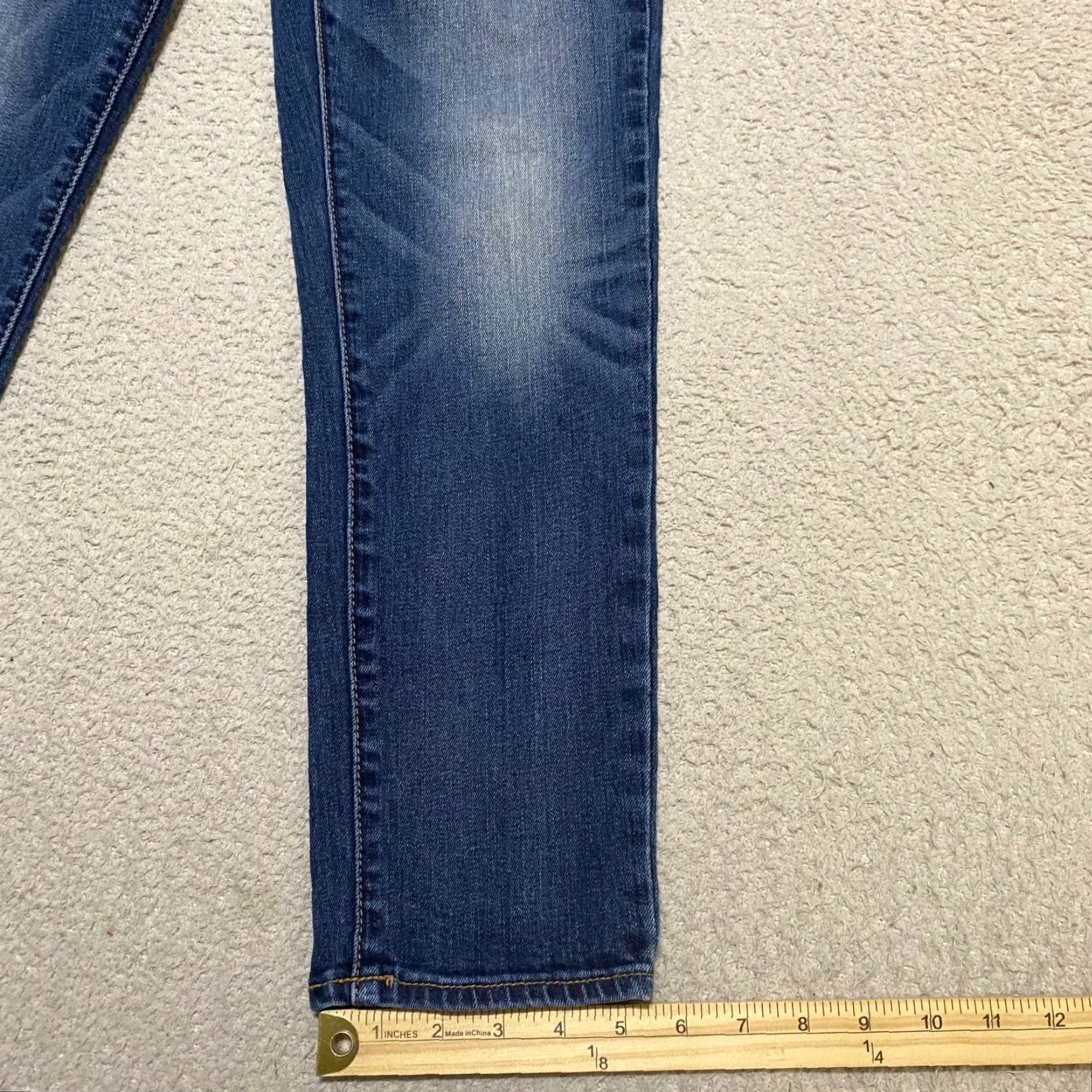 American Eagle Outfitters VINTAGE American Eagle Outfitters Jeans Womens 0 Blue Denim Dark Wash Cropped 90s Stretch Low Rise 5-Pocket Regular Size 25" / US 0 / IT 36 - 2 Thumbnail