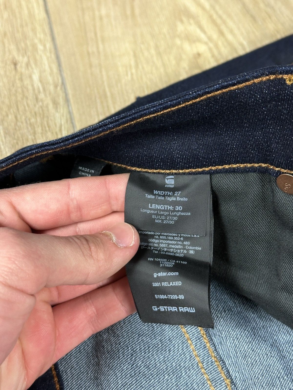 G-Star NEW🏷️ G-Star Raw 3301 Relaxed Denim Jeans Size US 27 - 7 Thumbnail