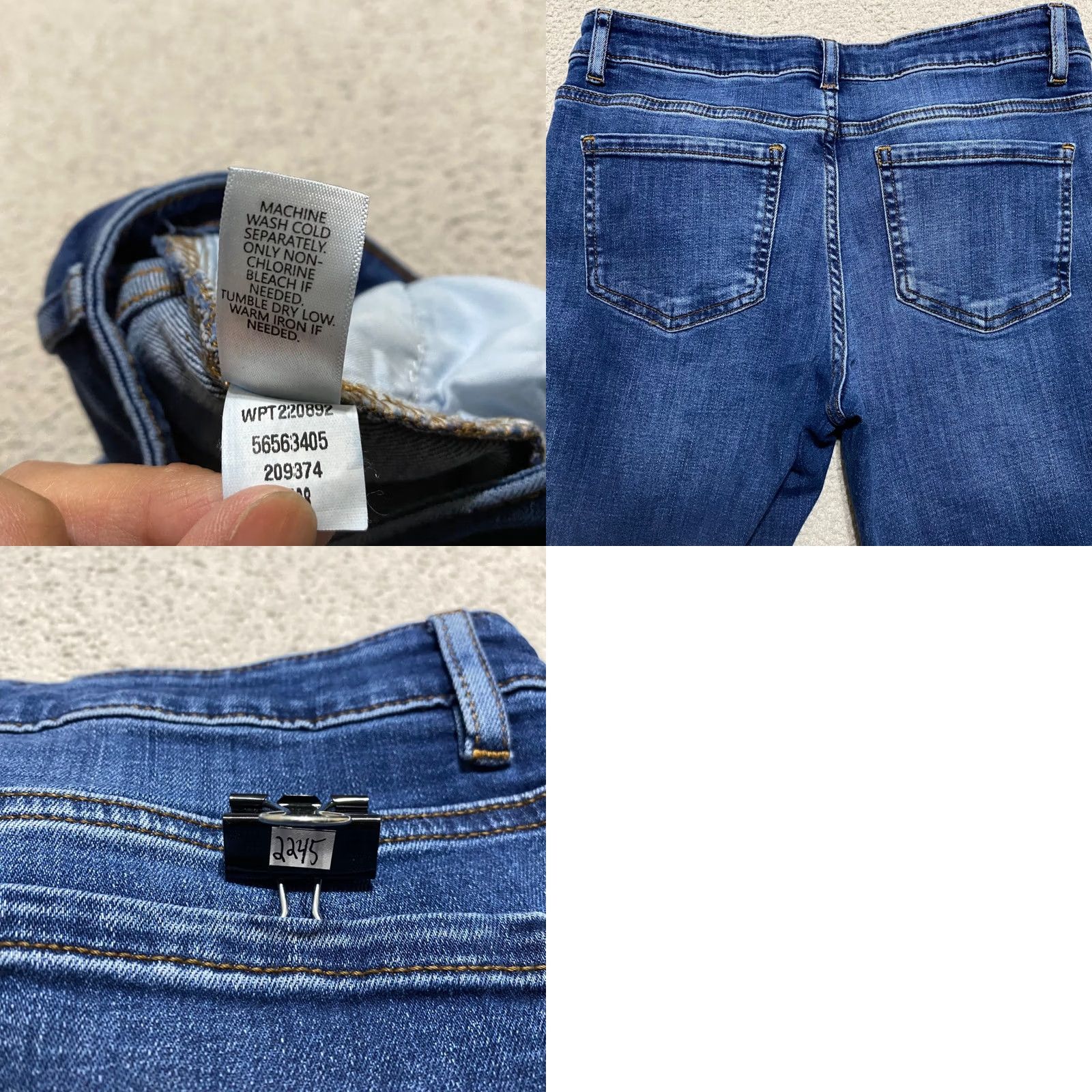 J. Jill J. Jill Jeans Womens 6P Petites Blue Denim Straight Mid Rise Medium Wash Size 28" / US 6 / IT 42 - 9 Thumbnail
