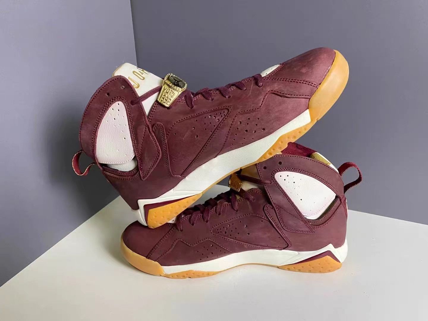Jordan Brand Air Jordan 7 Championship Burgundy Basketball Shoes K15 Size US 11 / EU 44 - 5 Thumbnail