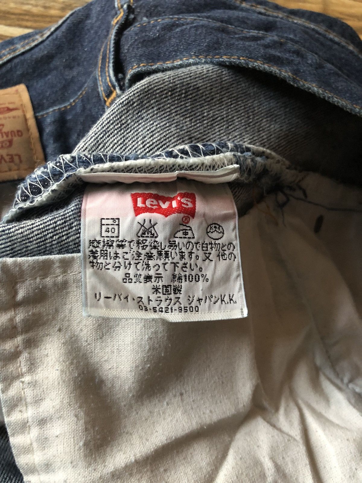 Levi's Size 31x34 Vintage 501 USA Button Fly Late 90s Blue Denim Size US 28 / EU 44 - 12 Thumbnail
