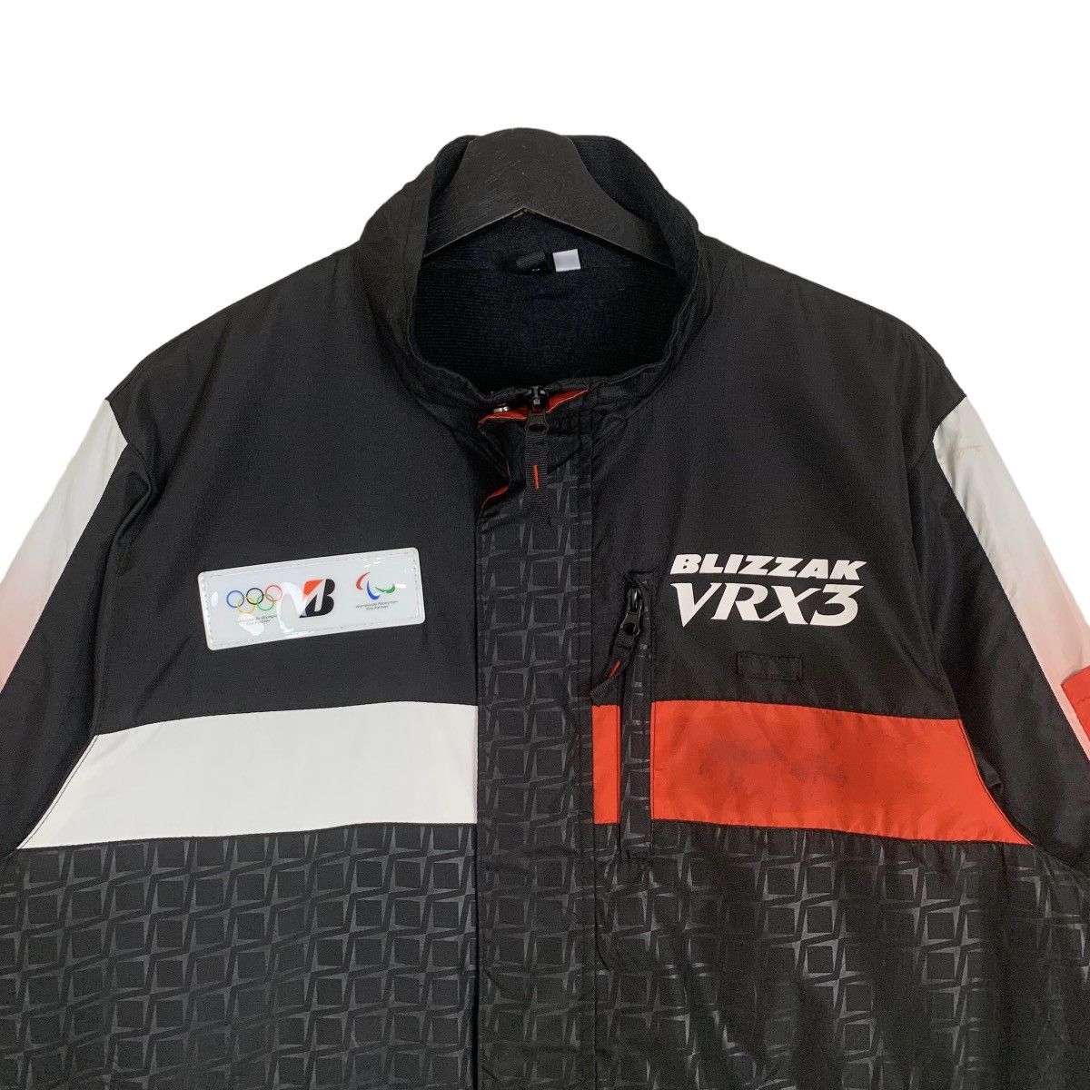 Japanese Brand × Vintage Vintage Blizzak Vrx3 Olympic Tire Partner Windbreaker Jacket Size US L / EU 52-54 / 3 - 2 Thumbnail