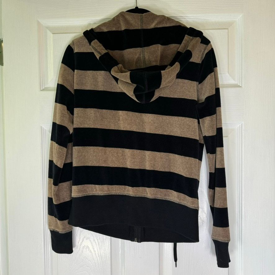 Calvin Klein Calvin Klein Performance Velour Stripe Zip Hoodie Size S / US 4 / IT 40 - 3 Thumbnail