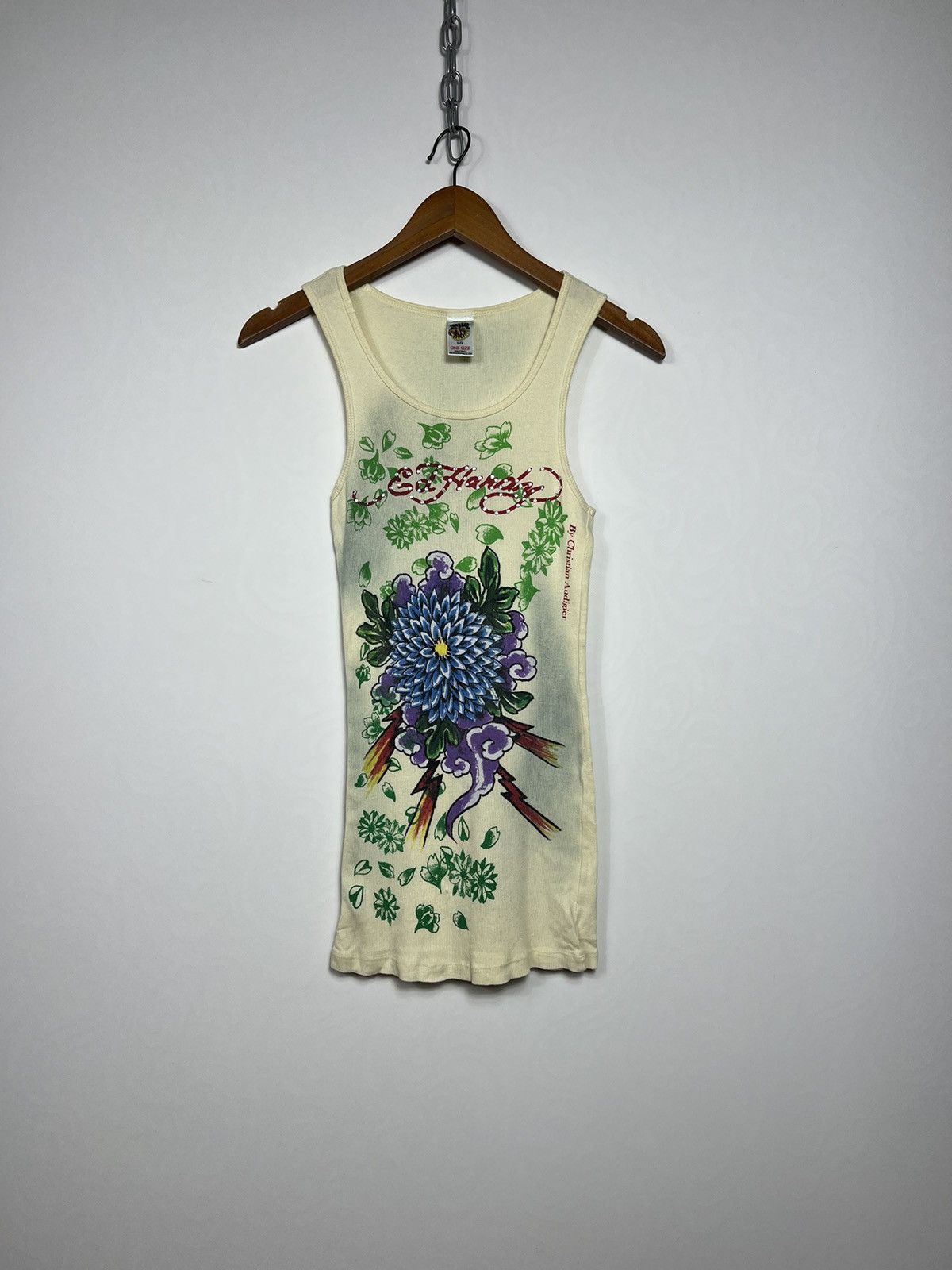 Ed Hardy Vintage Ed Hardy by Christian Audigier Slim Fit Tank Top Tee Size US M / EU 48-50 / 2 - 1 Thumbnail