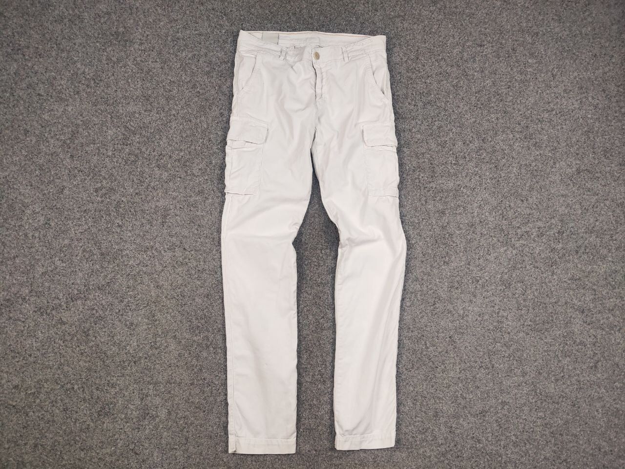 L.B.M. 1911 L.B.M.1911 Italy Design White Cotton Cargo Trouser Pants Size US 32 / EU 48 - 7 Thumbnail