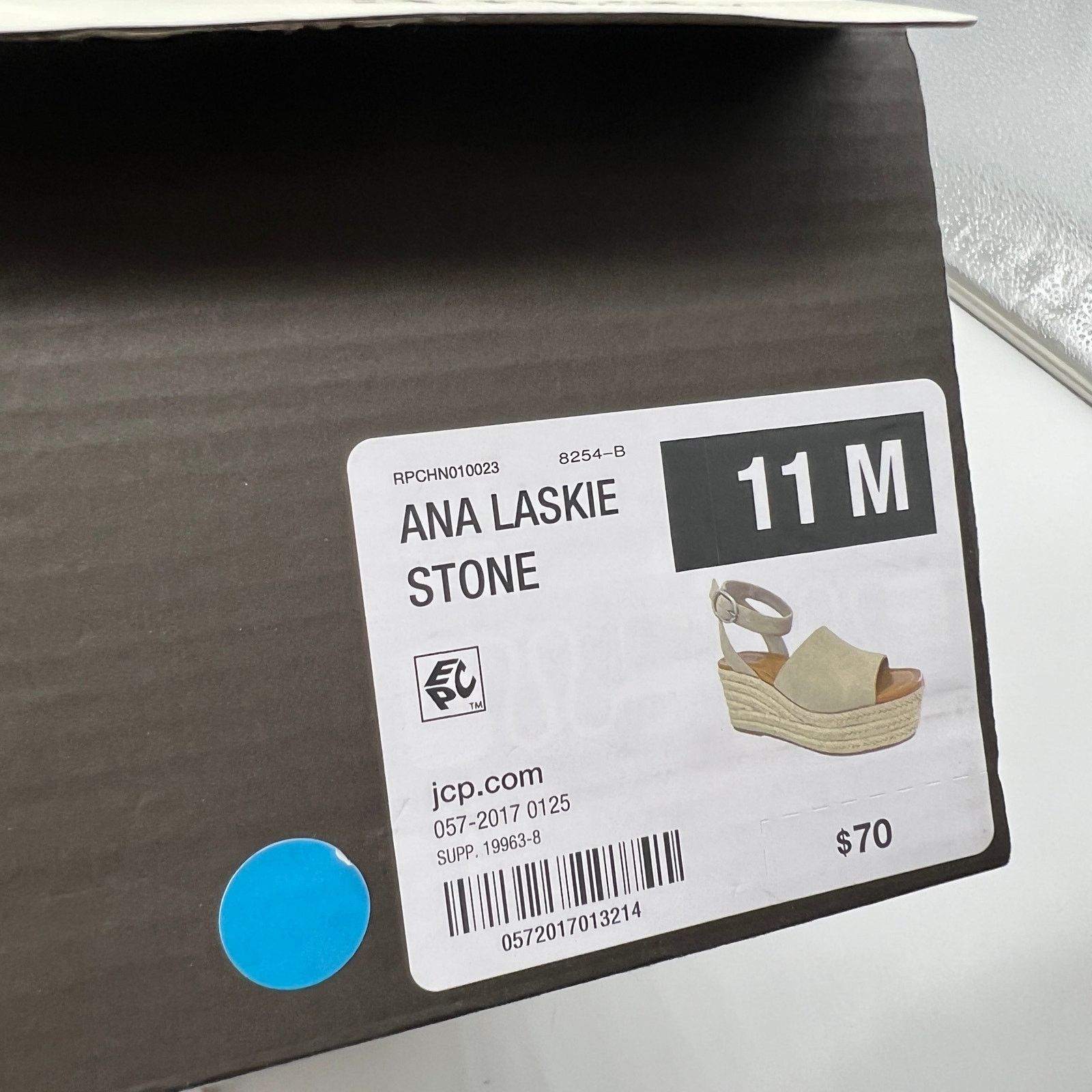 Other a.n.a Laskie Women Shoes Ankle Buckle Strap Sandals Brown Size US 11 / IT 41 - 10 Thumbnail