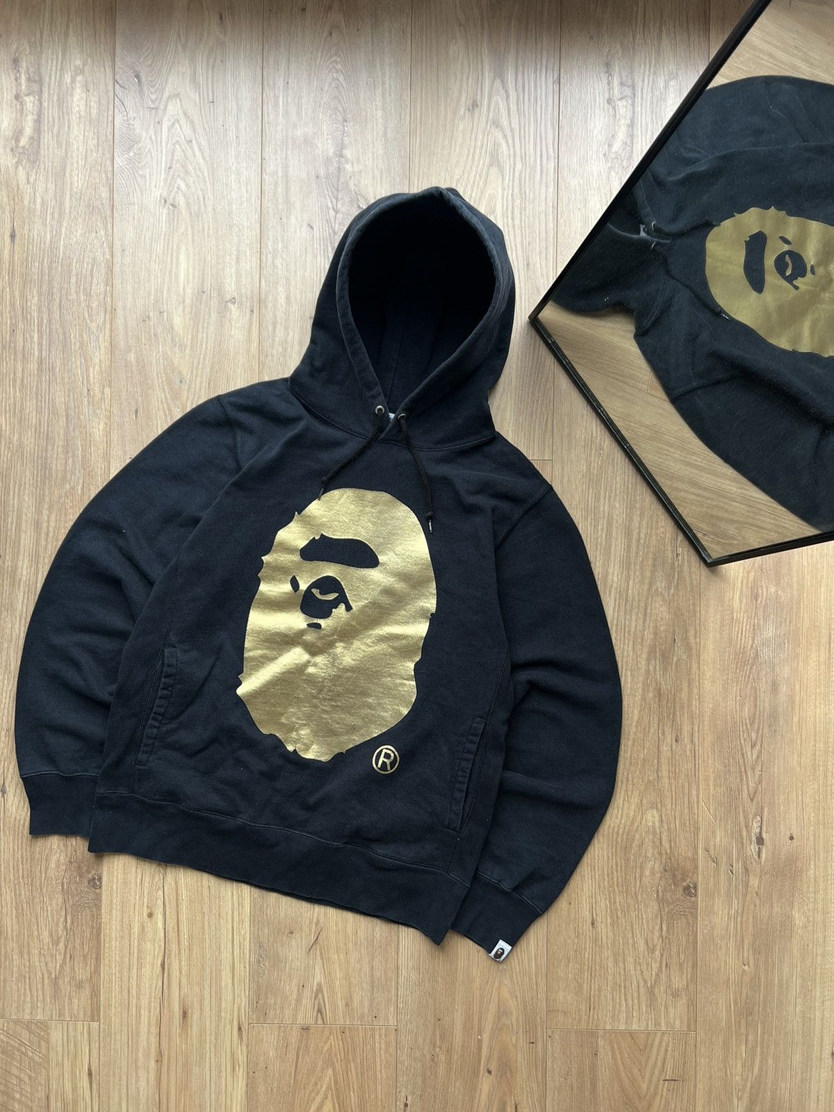 Bape BAPE GOLD FOIL APE HEAD HOODIE Size US L / EU 52-54 / 3 - 1 Thumbnail