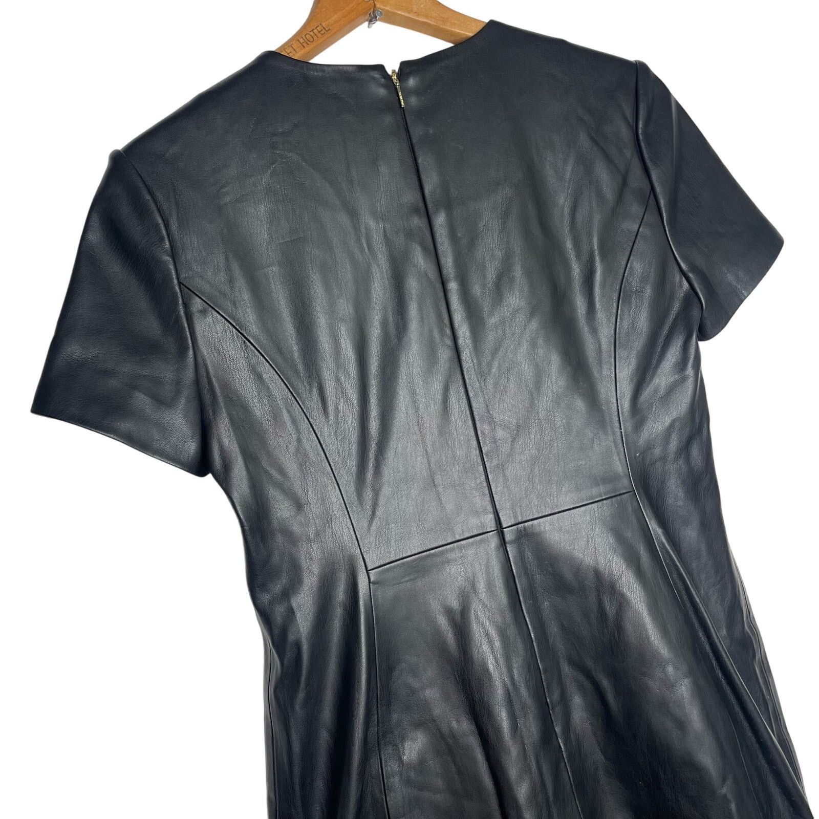 Calvin Klein NWT Calvin Klein Faux Leather Dress Size S / US 4 / IT 40 - 9 Thumbnail