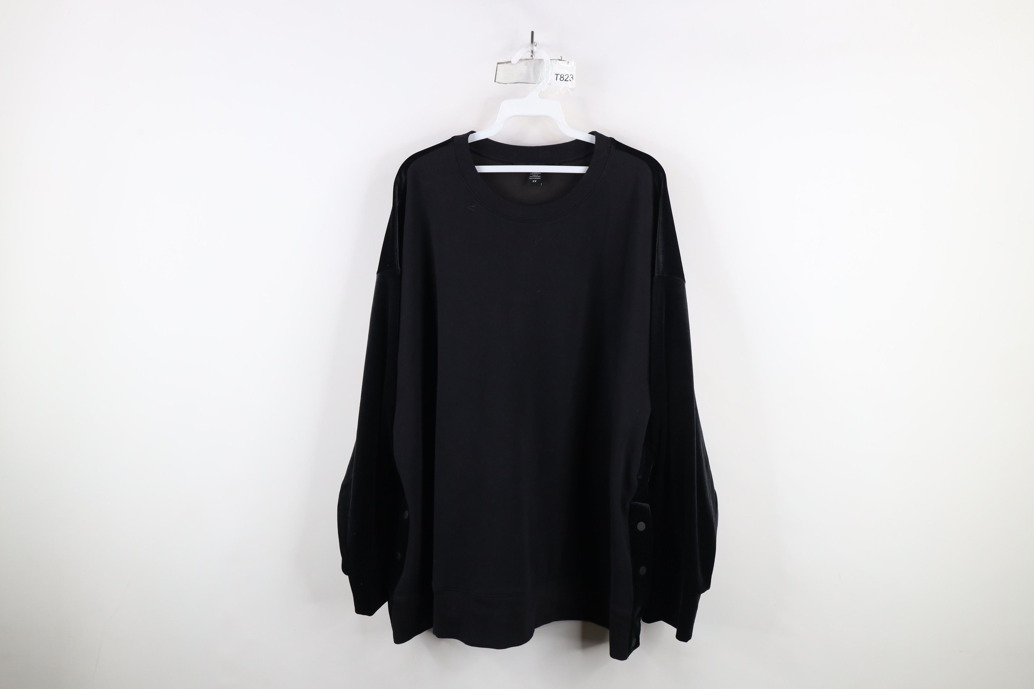 Athleta × Vintage Athleta Retroplush Heavyweight Crewneck Sweatshirt Black Size XXL / US 16-18 / IT 52-54 - 1 Thumbnail