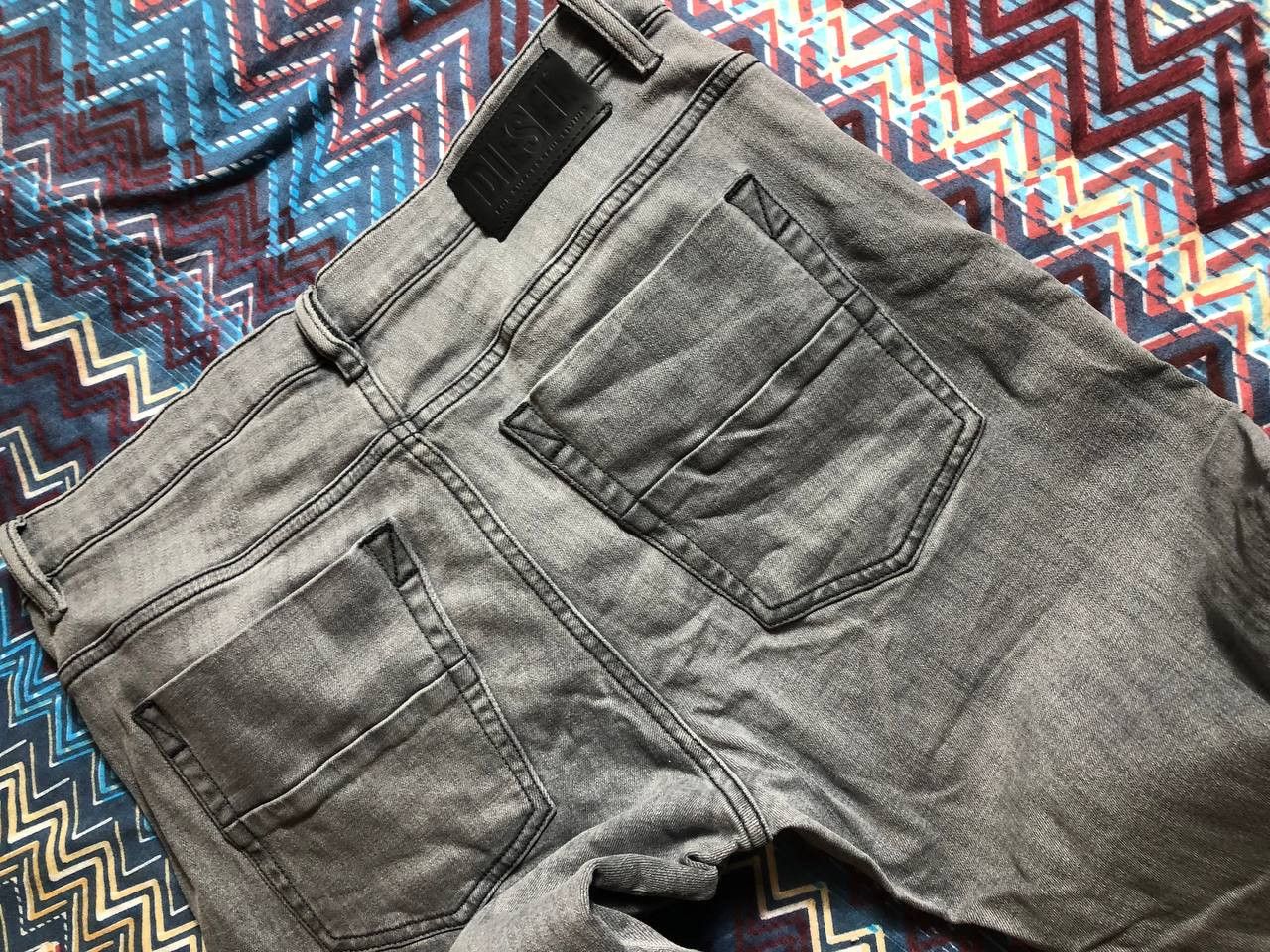 Diesel × Vintage Vintage Diesel Jeans Distressed Faded Wide Y2K Size US 33 - 19 Thumbnail