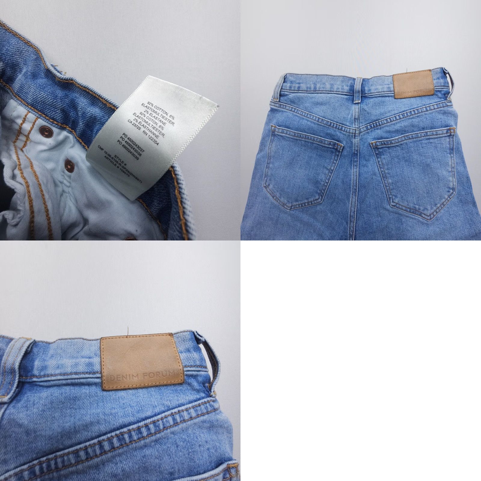 Aritzia Aritzia Jeans Denim Forum Arlo High Rise Straight Button Fly Size 26 x 28 Blue 5-Pocket City USA Womens Regular Vintage No Size 26" / US 2 / IT 38 - 9 Thumbnail