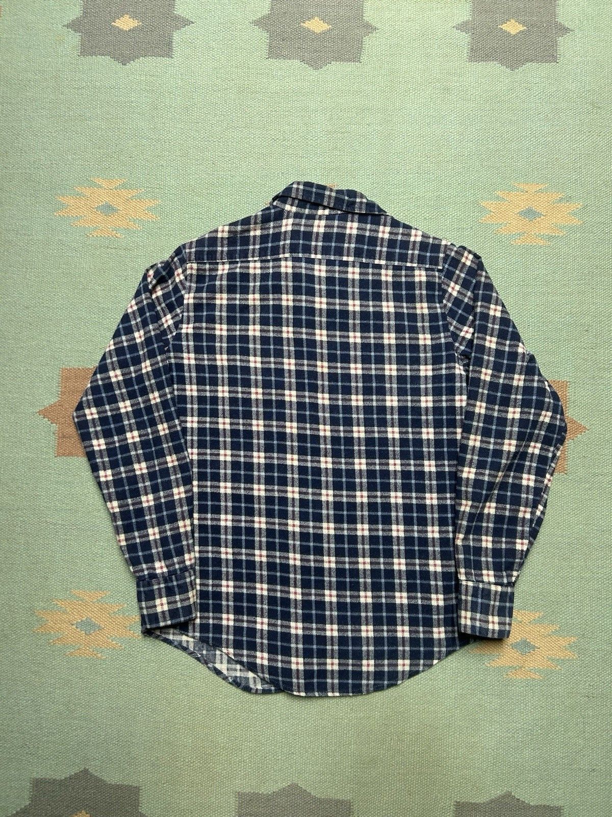 Vintage 70s printed flannel shirt brushed cotton JCPenney boys 18 Size US S / EU 44-46 / 1 - 5 Thumbnail