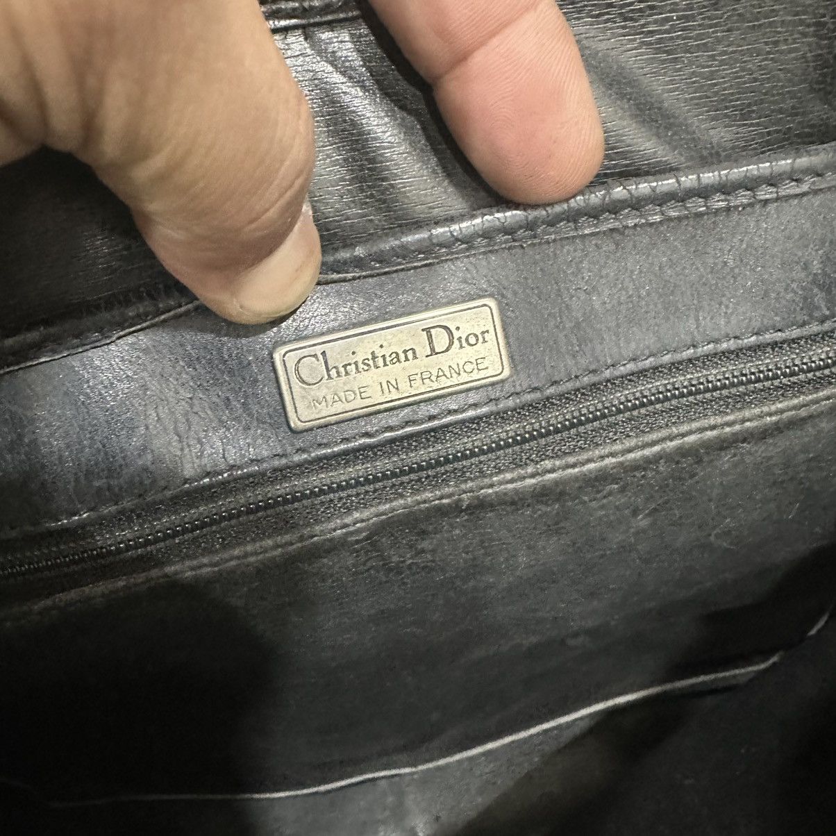Christian Dior Monsieur ‼️YES‼️ VINTAGE CHRISTIAN DIOR CD LEATHER LONG HANDLE BAG Size ONE SIZE - 8 Thumbnail