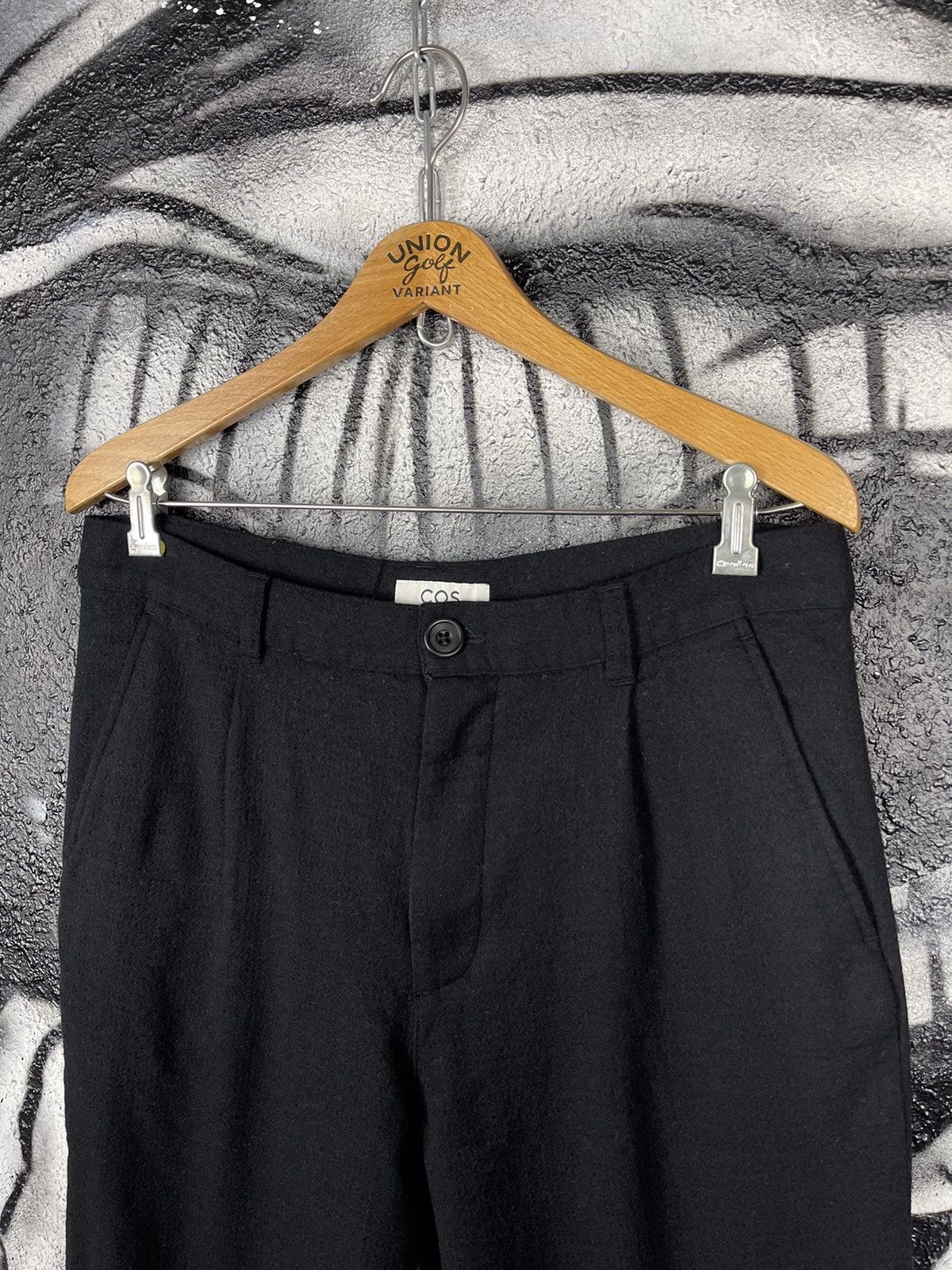 Cos COS Classic Slim Fit Black Wool Trousers Pants Men’s Size 50 Size US 32 / EU 48 - 4 Thumbnail
