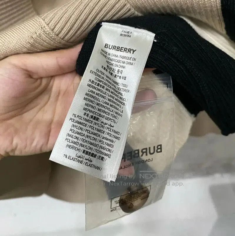 Burberry Burberry Color Block Wool Cardigan for Women. Size XS / US 0-2 / IT 36-38 - 7 Thumbnail