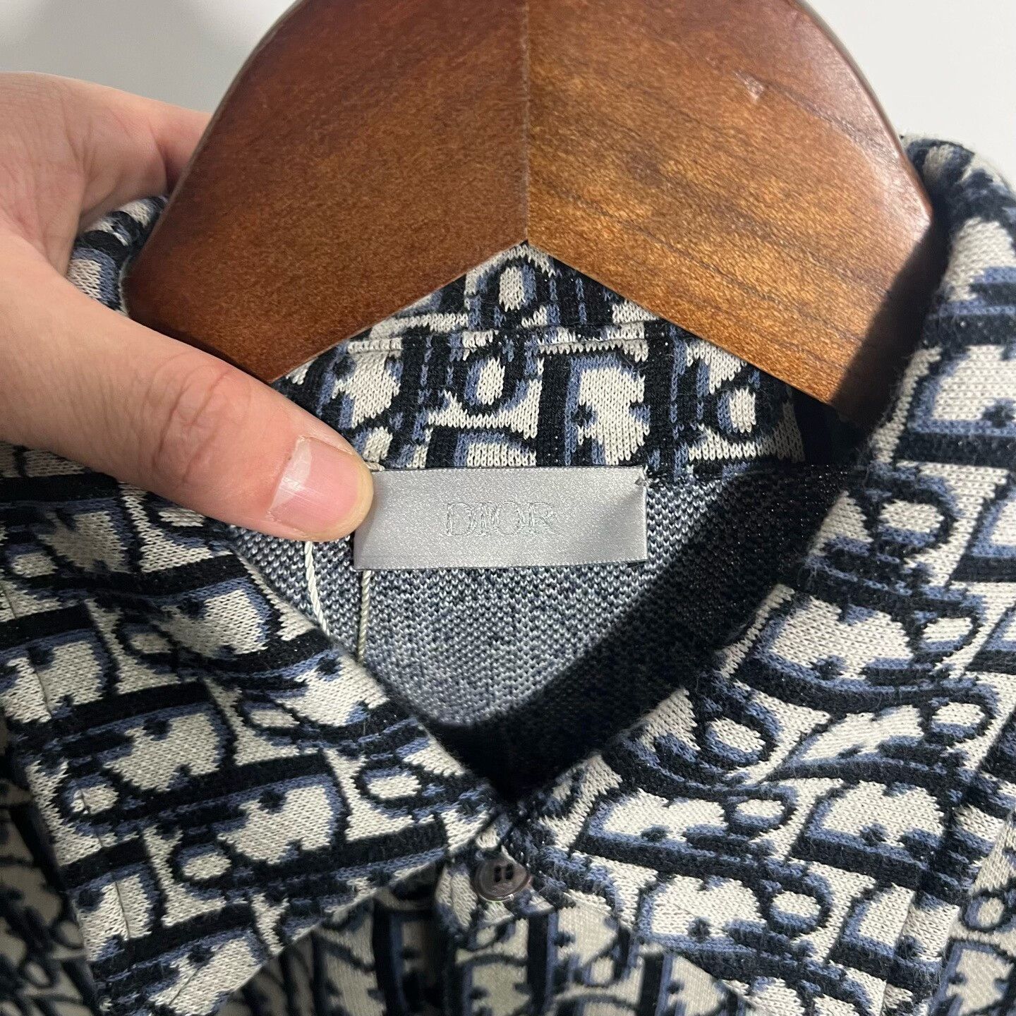 Dior dior printed knit long sleeve shirt Size US M / EU 48-50 / 2 - 3 Thumbnail