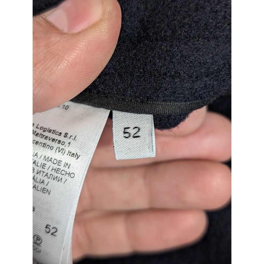 Bottega Veneta o1rshd1 Double Wool Cashmere Coat in Midnight Blue Size US L / EU 52-54 / 3 - 16 Thumbnail