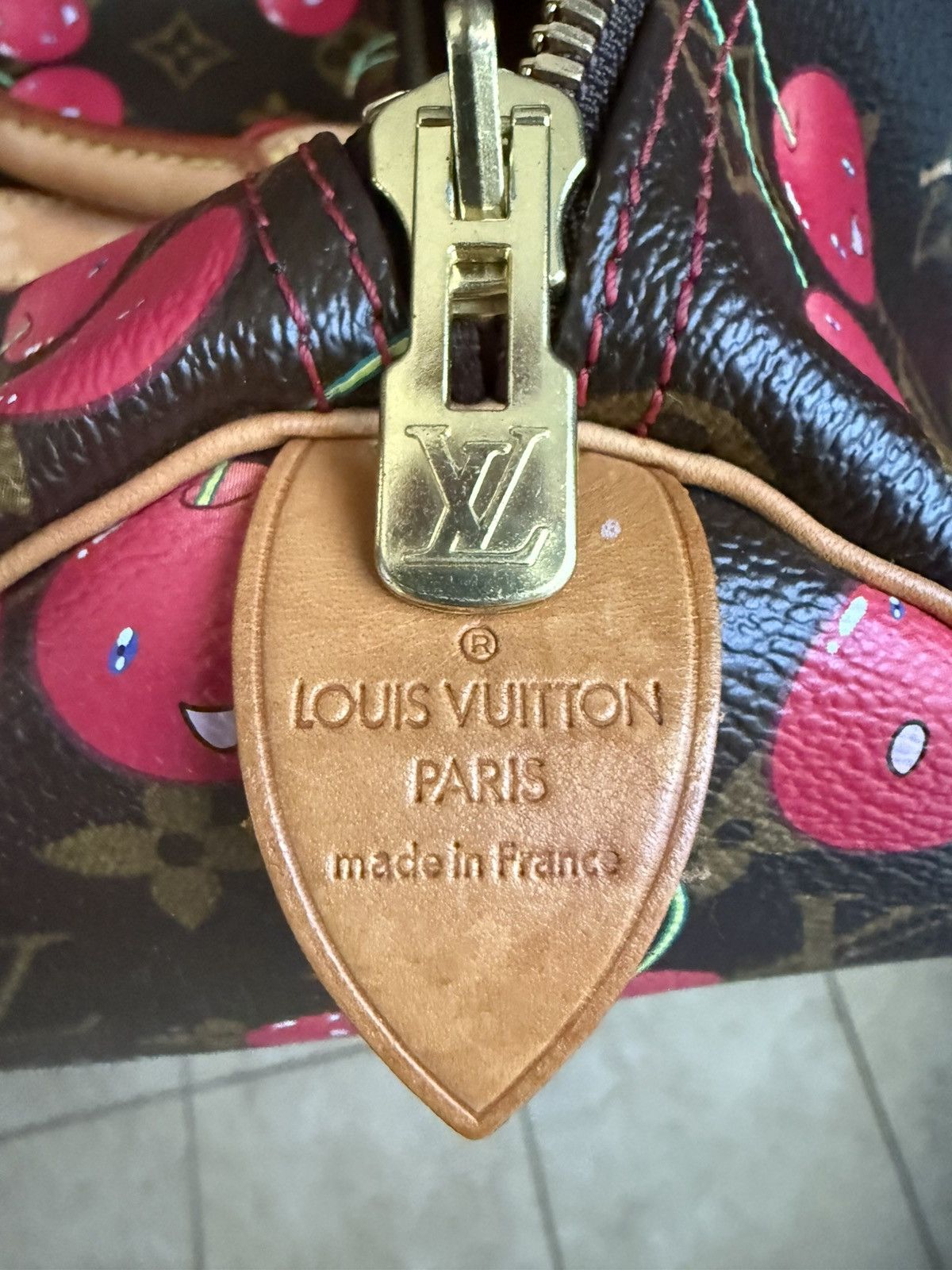 Louis Vuitton Rare 2005 Louis Vuitton Murakami Monogram Cherry Keepall 45 Size ONE SIZE - 4 Thumbnail