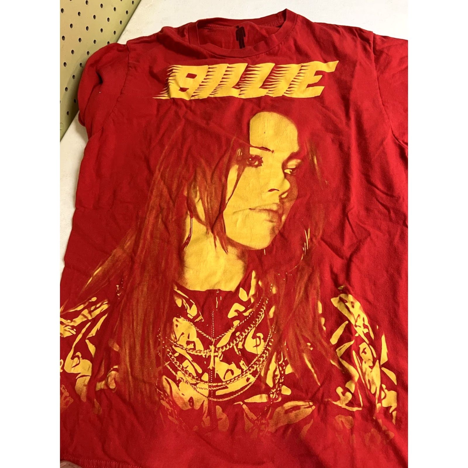 Vintage Billie Eilish Mens Racer Logo Graphic T-Shirt M Red Short Sleeve Crew Neck Cotton Music Brand Unbranded 2020 Shirt Mens Size US M / EU 48-50 / 2 - 3 Thumbnail