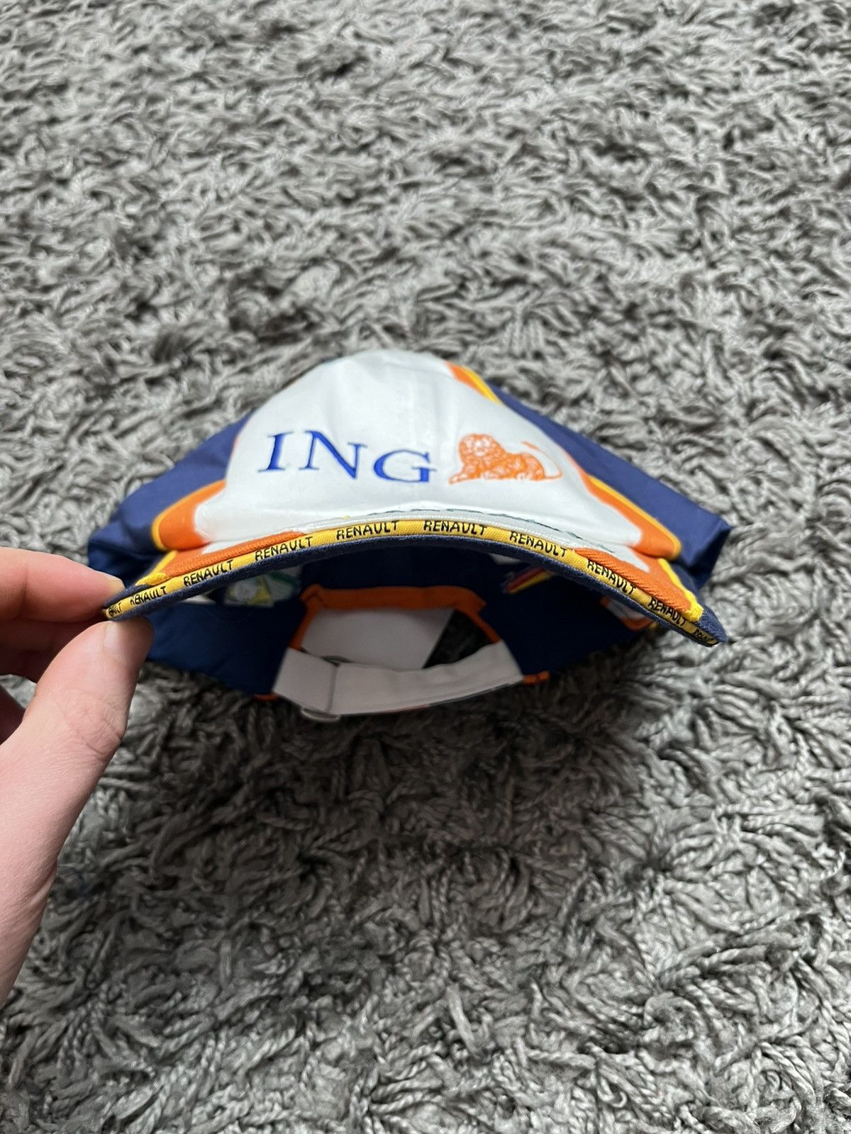 Formula 1 Vintage 2008 ING Renault F1 Team Cap NWT Fernando Alonso #5 Size ONE SIZE - 7 Thumbnail