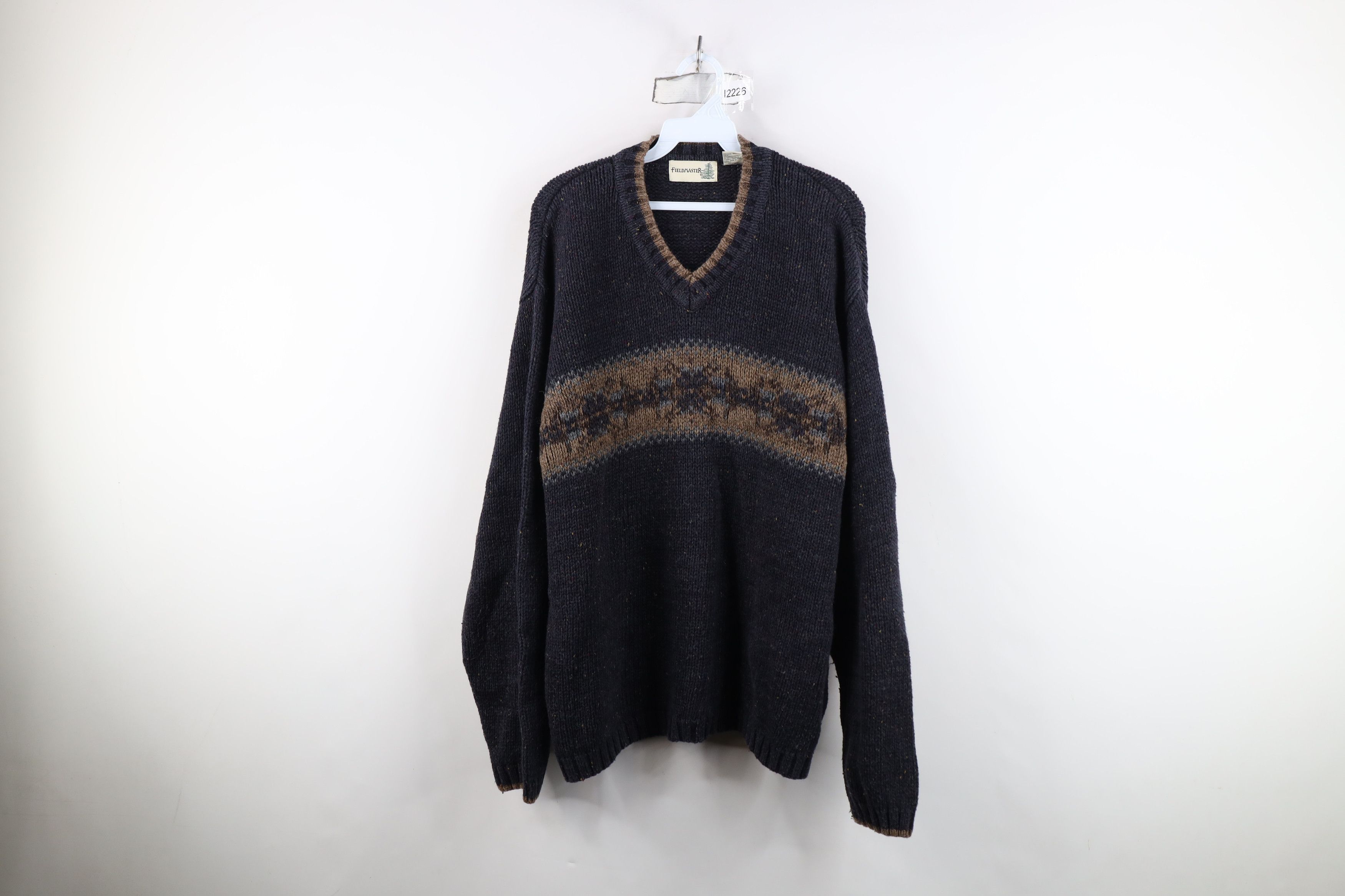Vintage Vintage 90s Streetwear Wool Blend Knit Fair Isle Sweater Size US XL / EU 56 / 4 - 1 Thumbnail