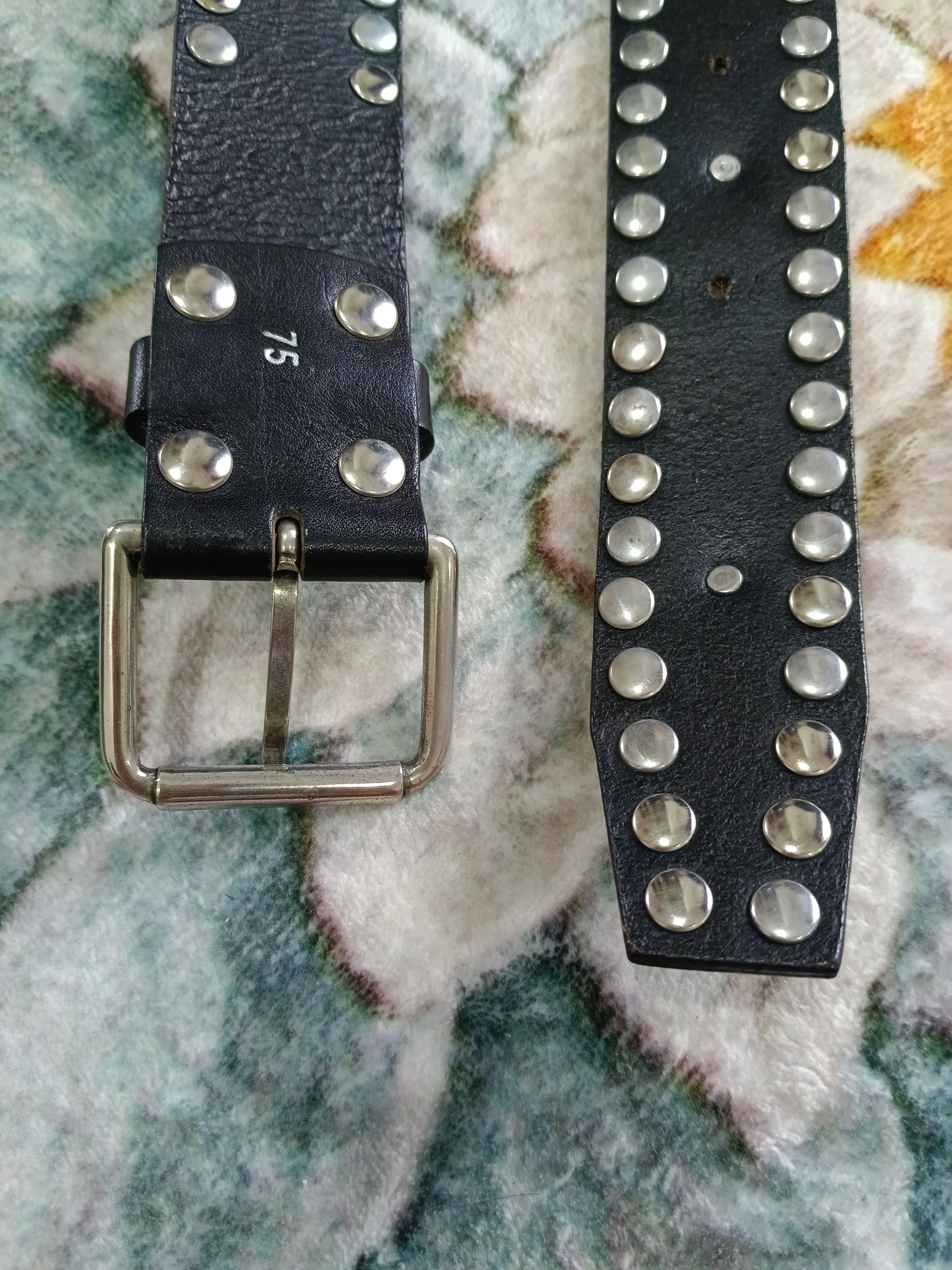 Leather OG🔥GRAIL FORCONI STUDDED LEATHER MADE IN ITALY Size ONE SIZE - 4 Thumbnail