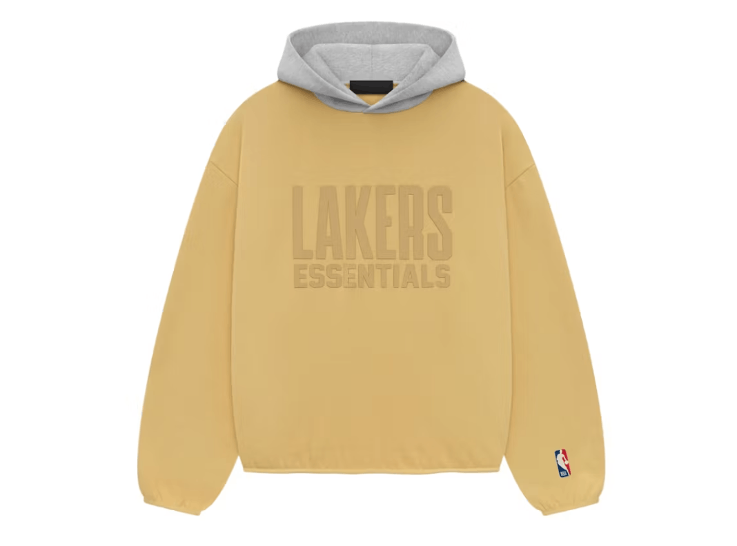 Fear of God × NBA Fear of God Essentials Lakers Hoodie Tuscan XS Size US XS / EU 42 / 0 - 1 Thumbnail