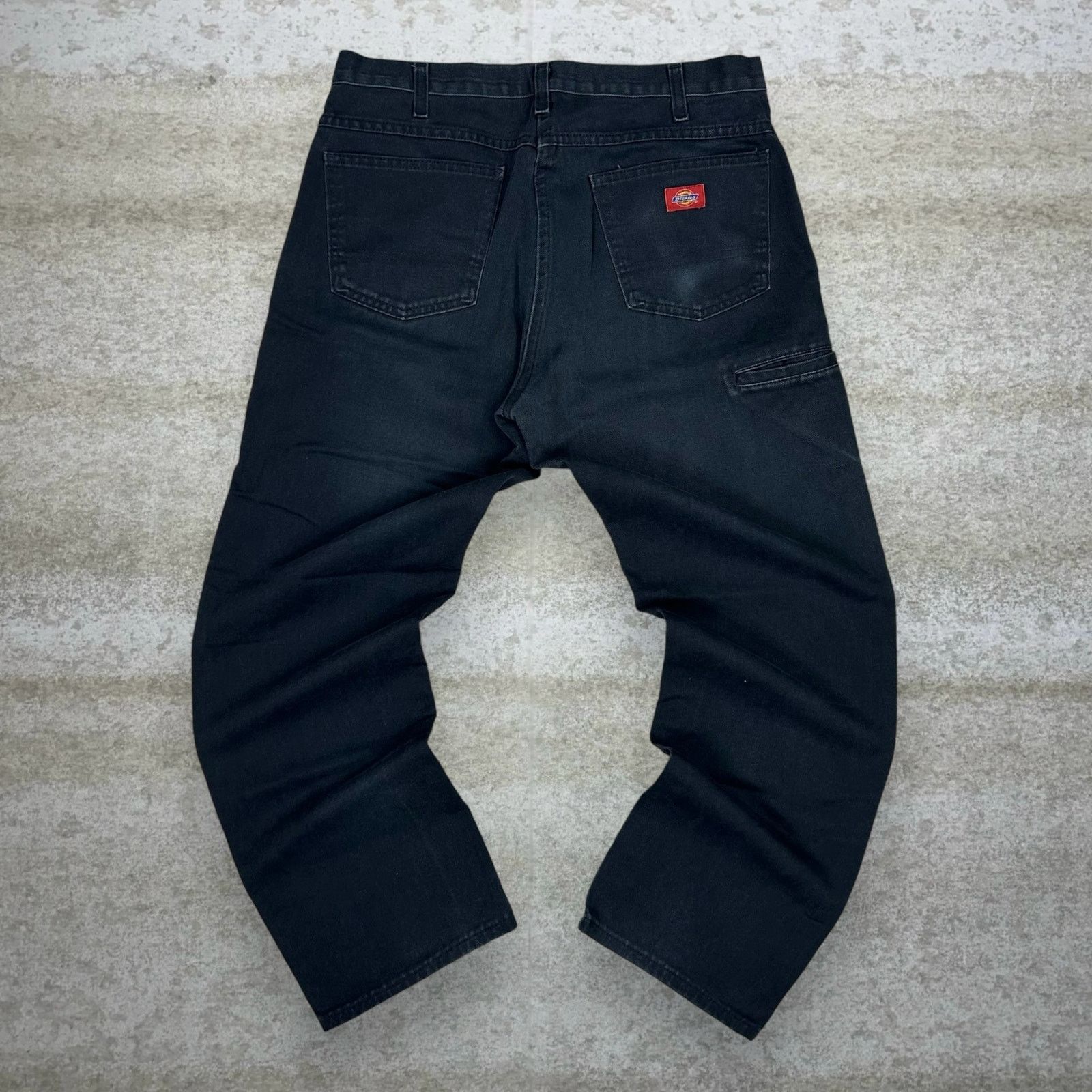 Vintage 90s Dickies Carpenter Pants 36x30 Baggy Black Canvas