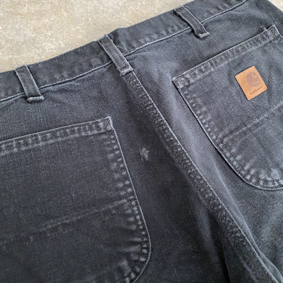 Carhartt Vintage Carhartt Faded Black Ripped Carpenter Work Pants Size US 32 / EU 48 - 20 Thumbnail
