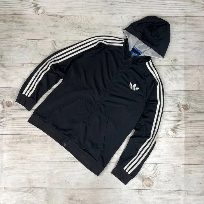 Adidas Vintage Adidas Track Jacket Hooded Y2K Balenciaga Style 00s Size US M / EU 48-50 / 2 - 1 Thumbnail
