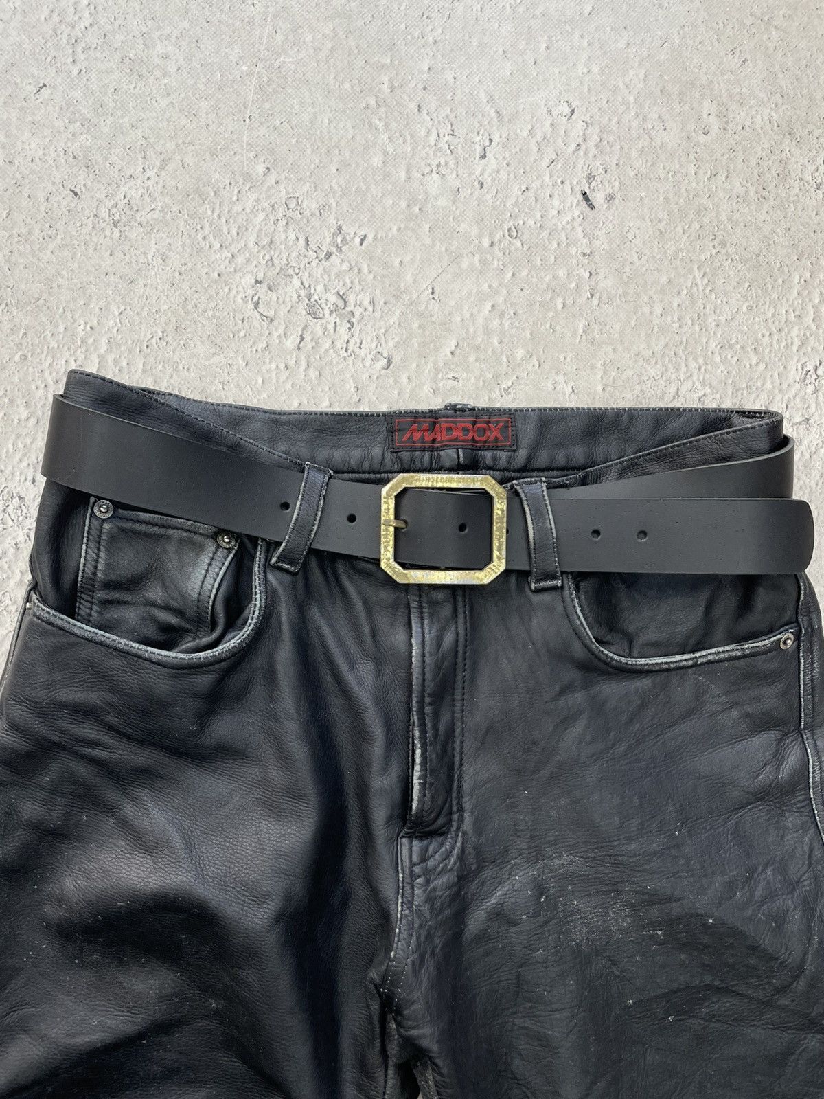 Carhartt Carhartt black leather belt avant garde street style Size ONE SIZE - 12 Thumbnail
