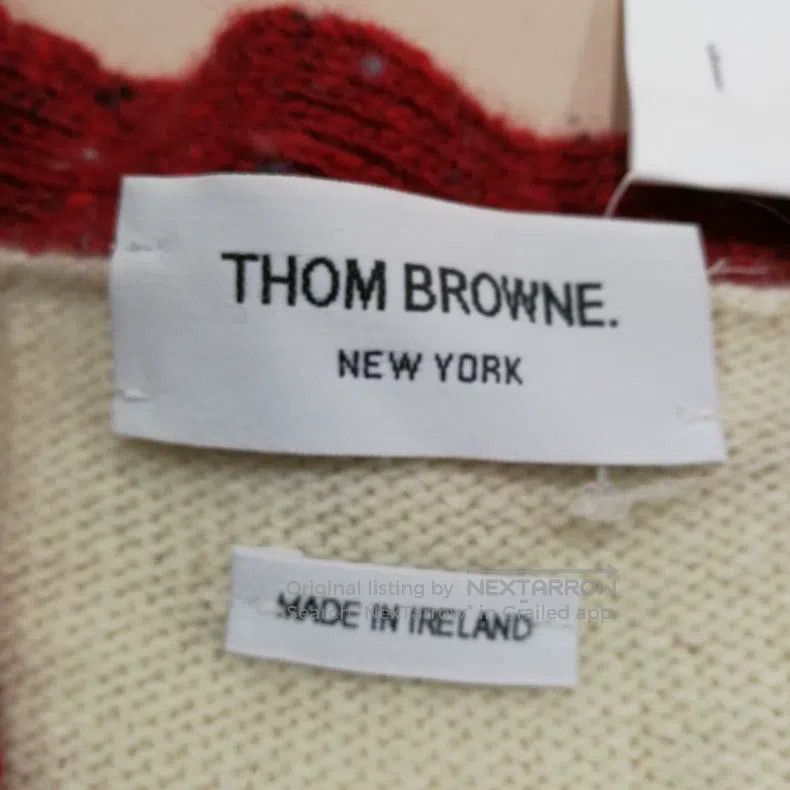 Thom Browne Thom Browne Woolen sweater with round collar and openwork Size US S / EU 44-46 / 1 - 5 Thumbnail