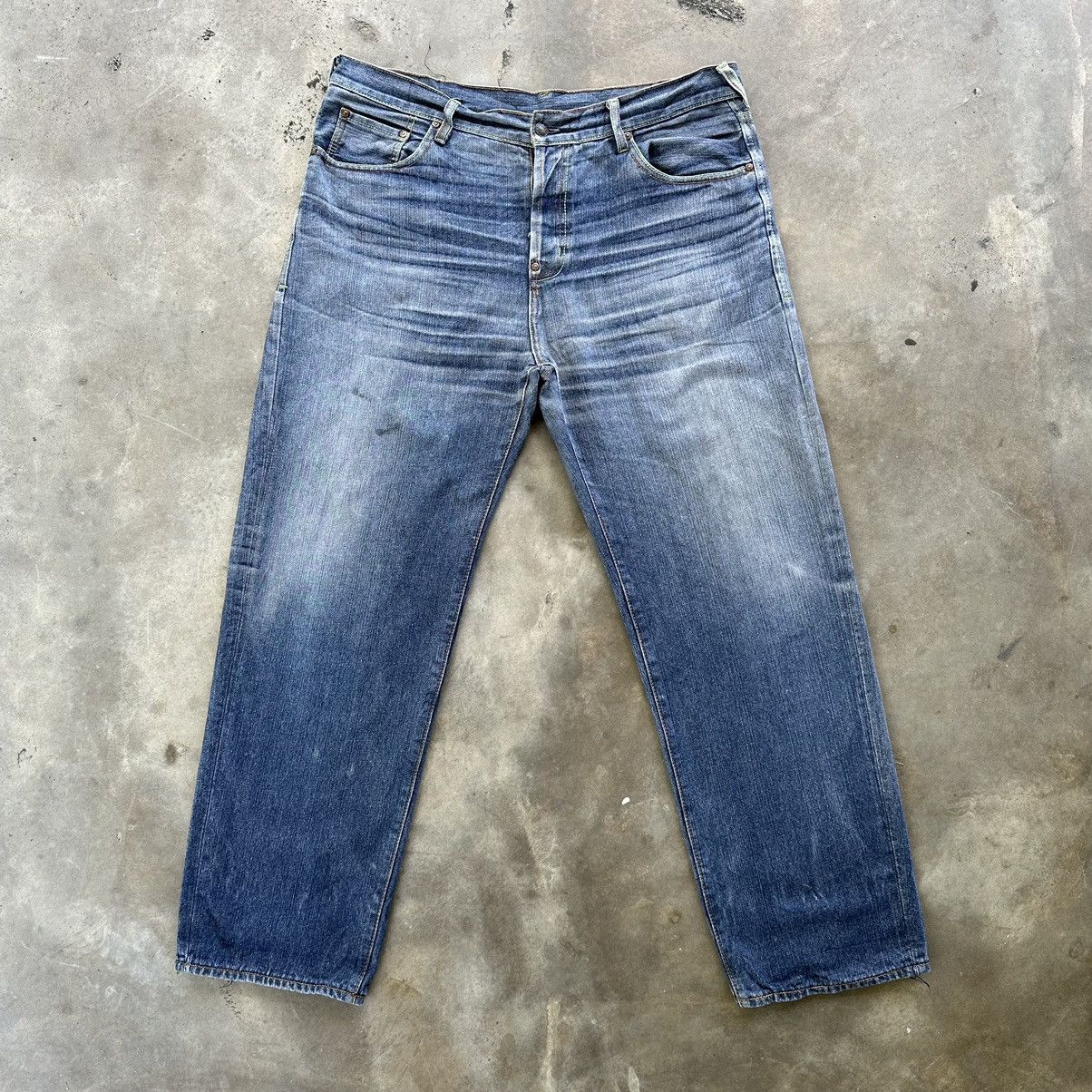 Evisu Vintage Japanese EVISU Faded Denim Indigo Pant Jean W39 Size US 39 - 14 Thumbnail