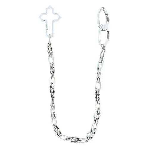 Jewelry Silver Pants Chain with Cross Pendant Size ONE SIZE - 5 Thumbnail
