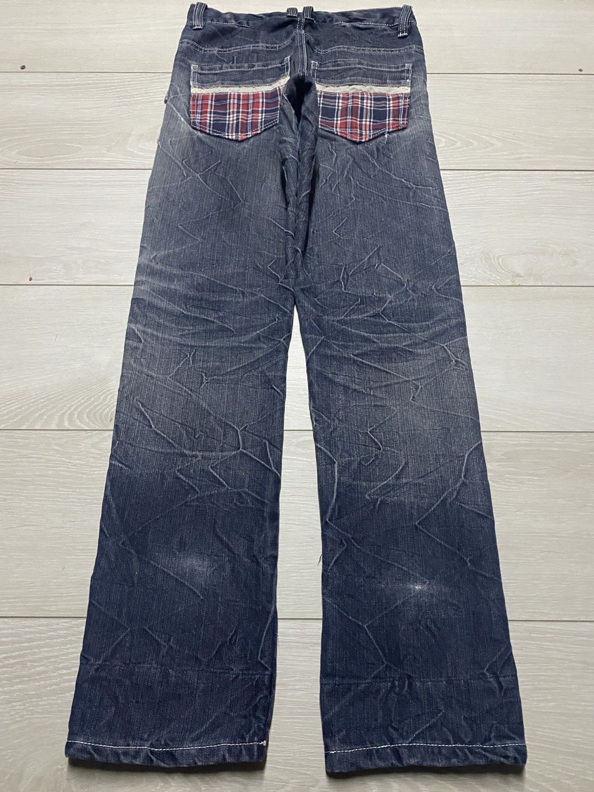 Universal Studios Vintage BA Tsu Studio Thunder Wash Print Distressed Slim Fit Size US 28 / EU 44 - 2 Thumbnail