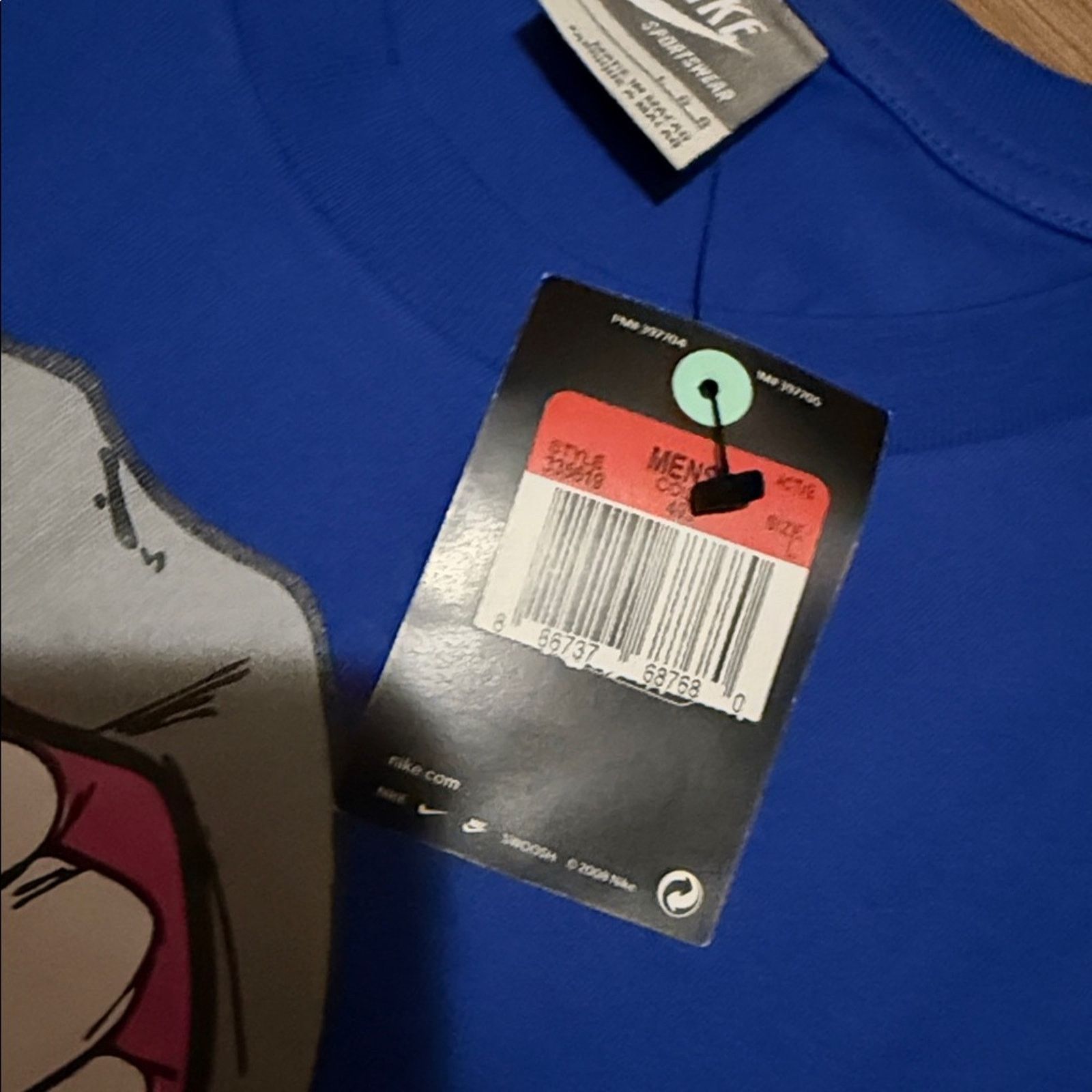 Nike 2008 Nike Shoe Tongue Short Sleeve Size US L / EU 52-54 / 3 - 3 Thumbnail