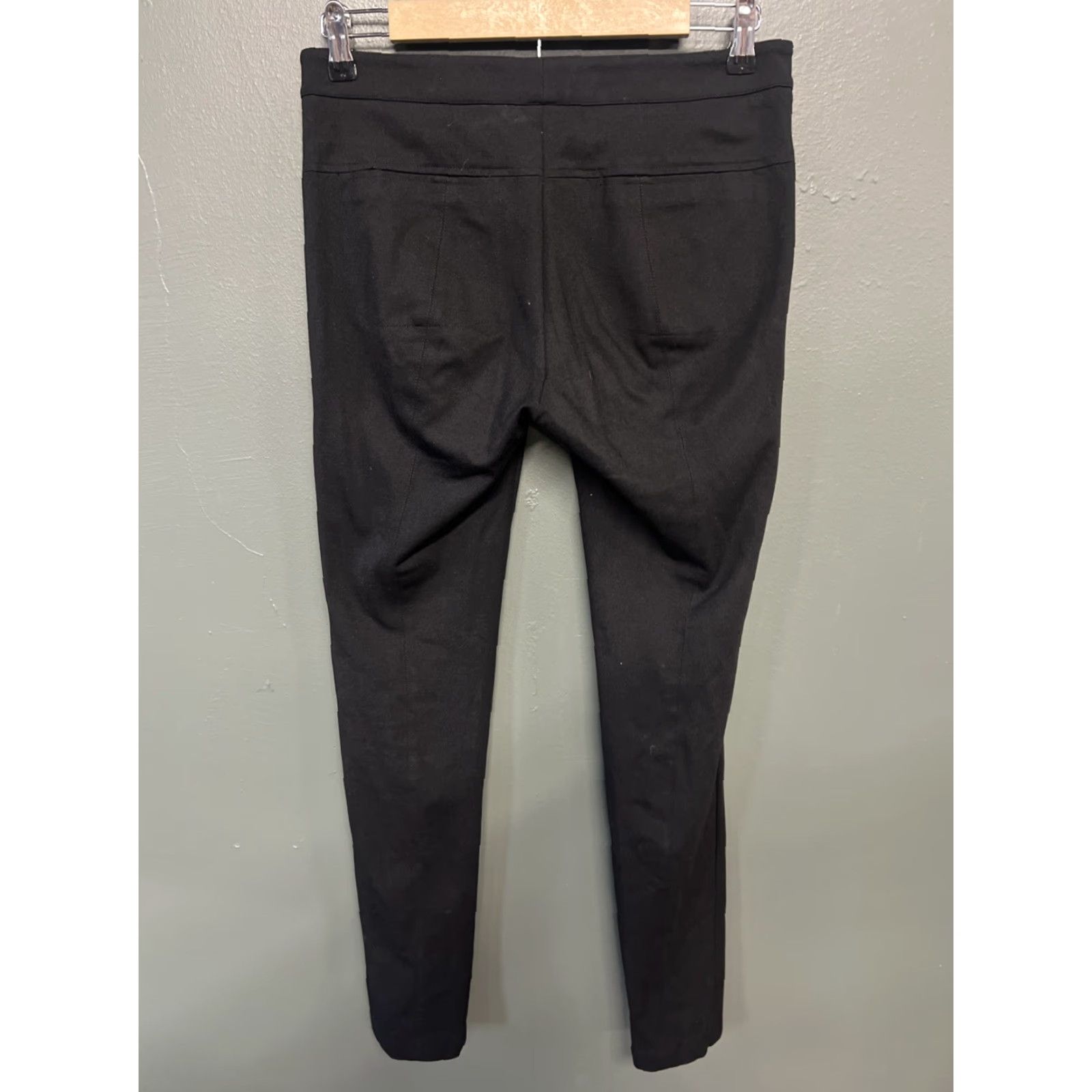 Vince Vince Pants Womens 8 Black Ankle Straight Viscose Blend Stretch Trousers Size 30" / US 8 / IT 44 - 3 Thumbnail