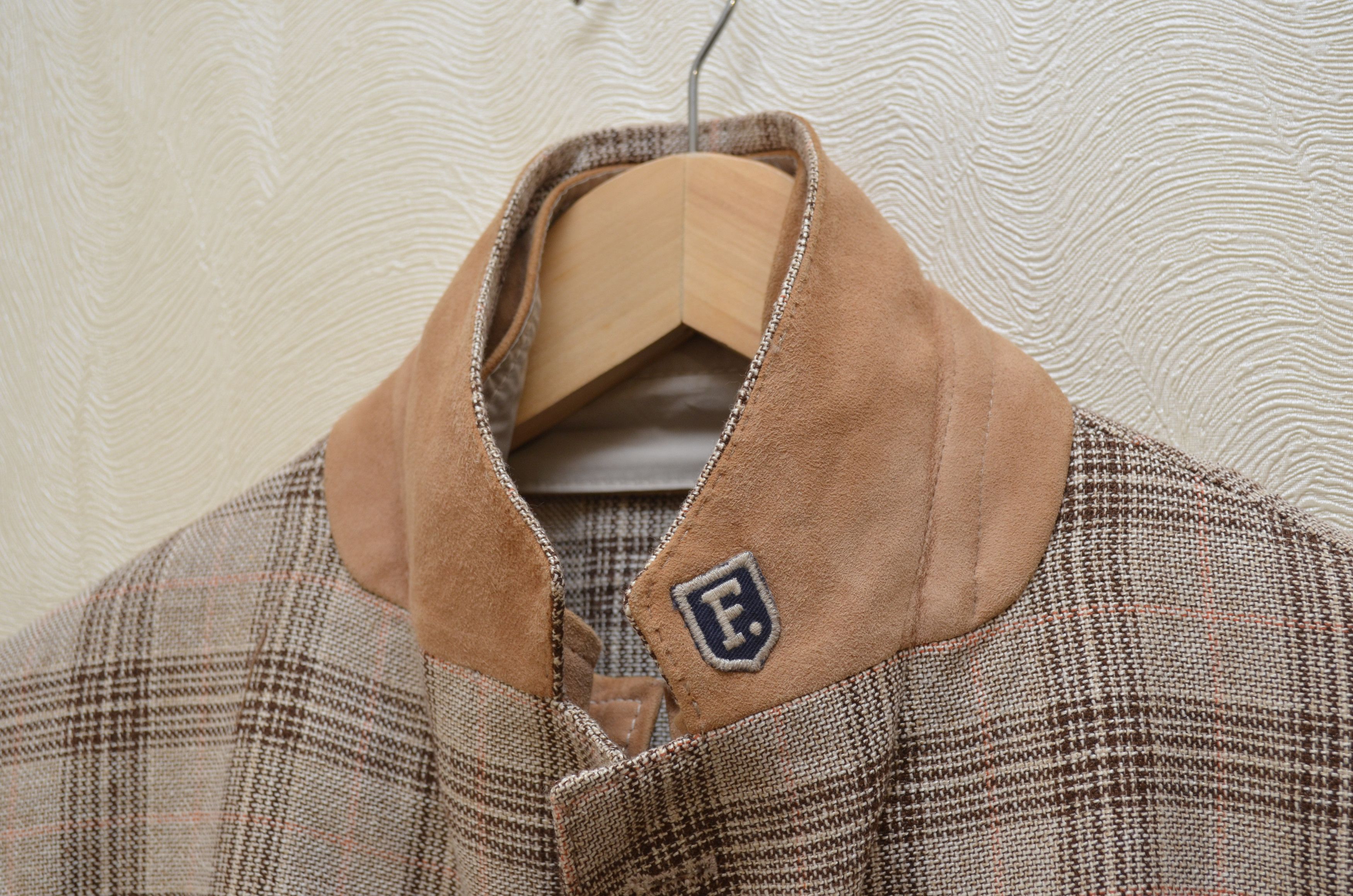 Designer × Faconnable Faconnable Blazer Jacket Unlined Check Wool EU58 US48 Size 48R - 6 Thumbnail