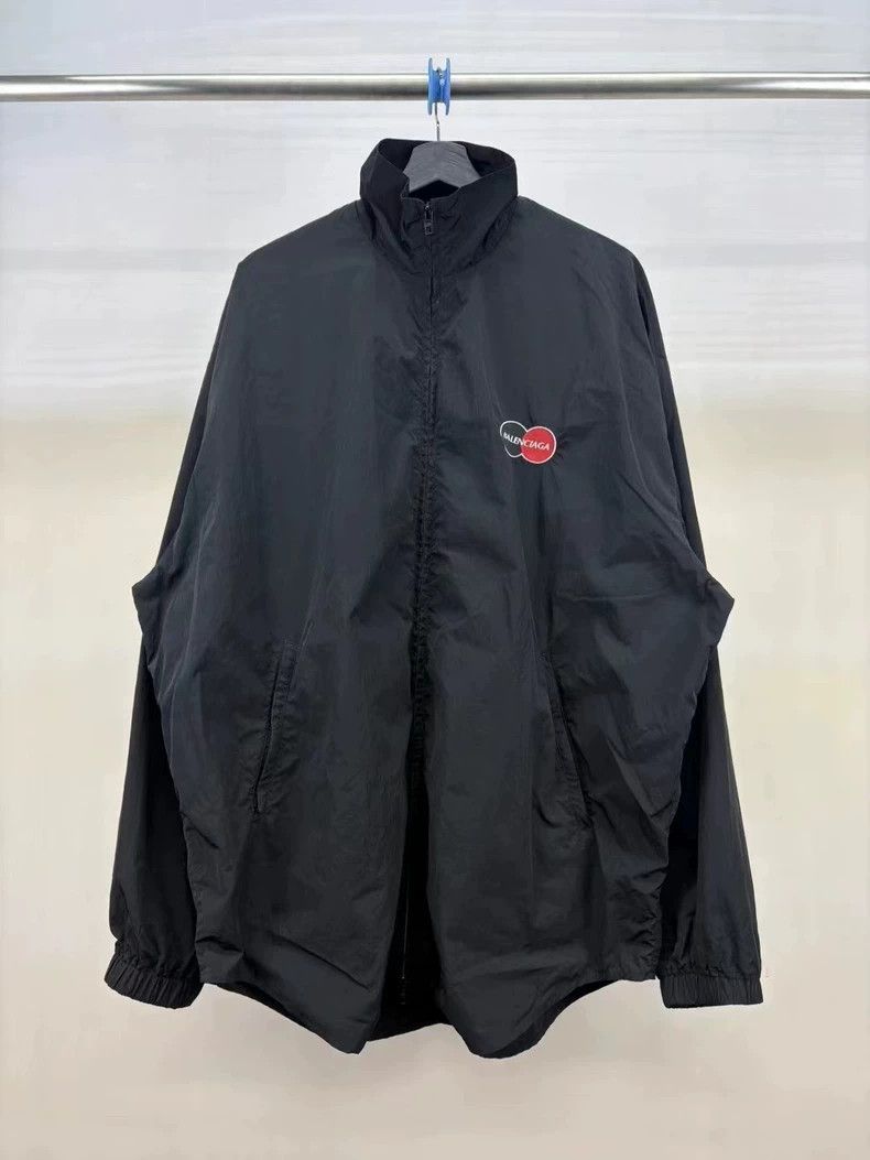Balenciaga Balenciaga Embroidered Logo Zip Jacket - dmc Size US L / EU 52-54 / 3 - 1 Thumbnail