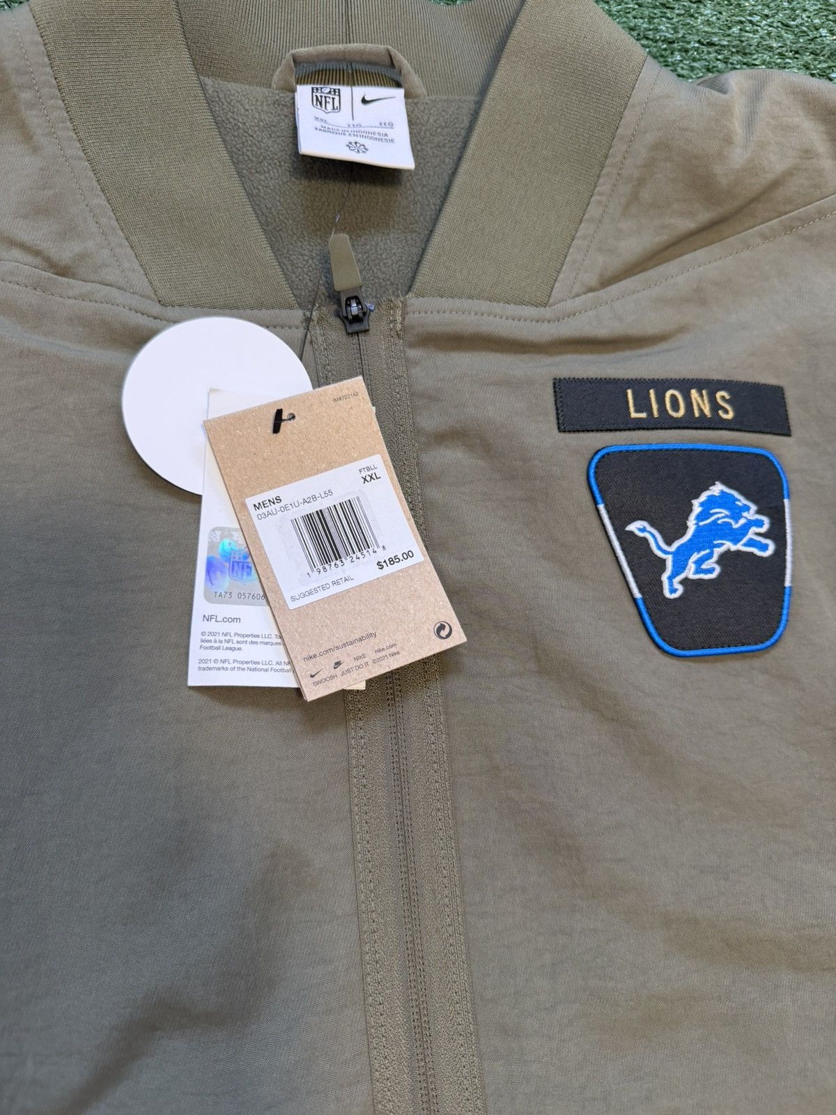 Nike Detroit Lions Men 2XL Nike NFL Salute to Service Full Zip Size US XXL / EU 58 / 5 - 3 Thumbnail