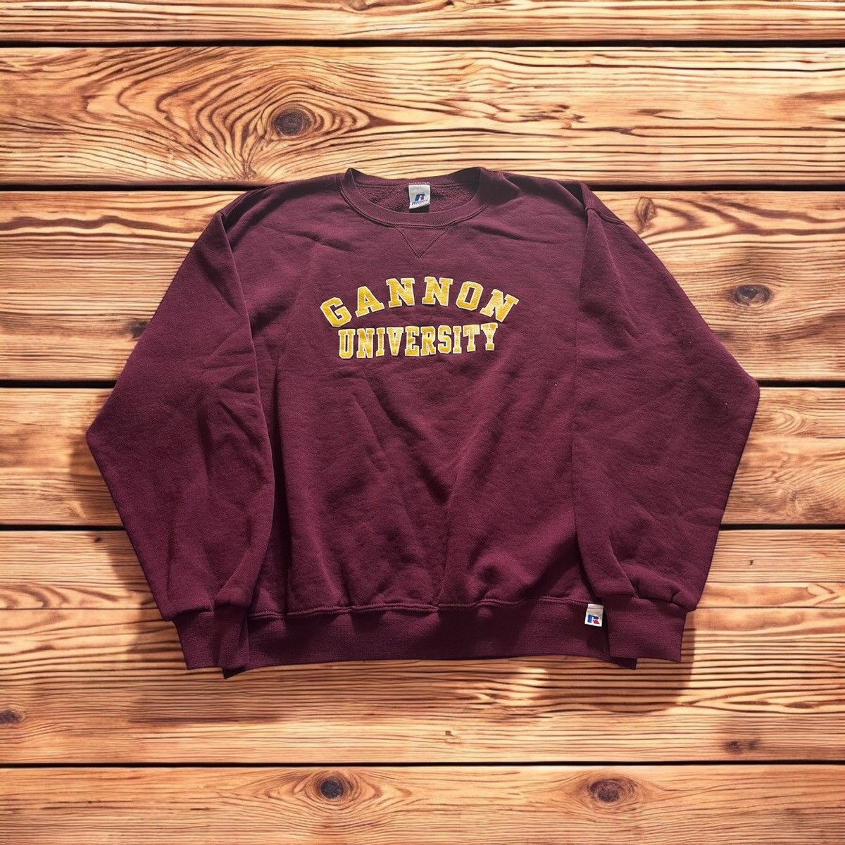 Russell Athletic × Vintage Vtg Cannon University Sweatshirt Men’s Large Burgundy Size US L / EU 52-54 / 3 - 1 Thumbnail