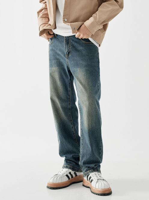 Japanese Brand × Jean American retro cleanfit trendy stretch straight jeans Size US 32 / EU 48 - 1 Thumbnail