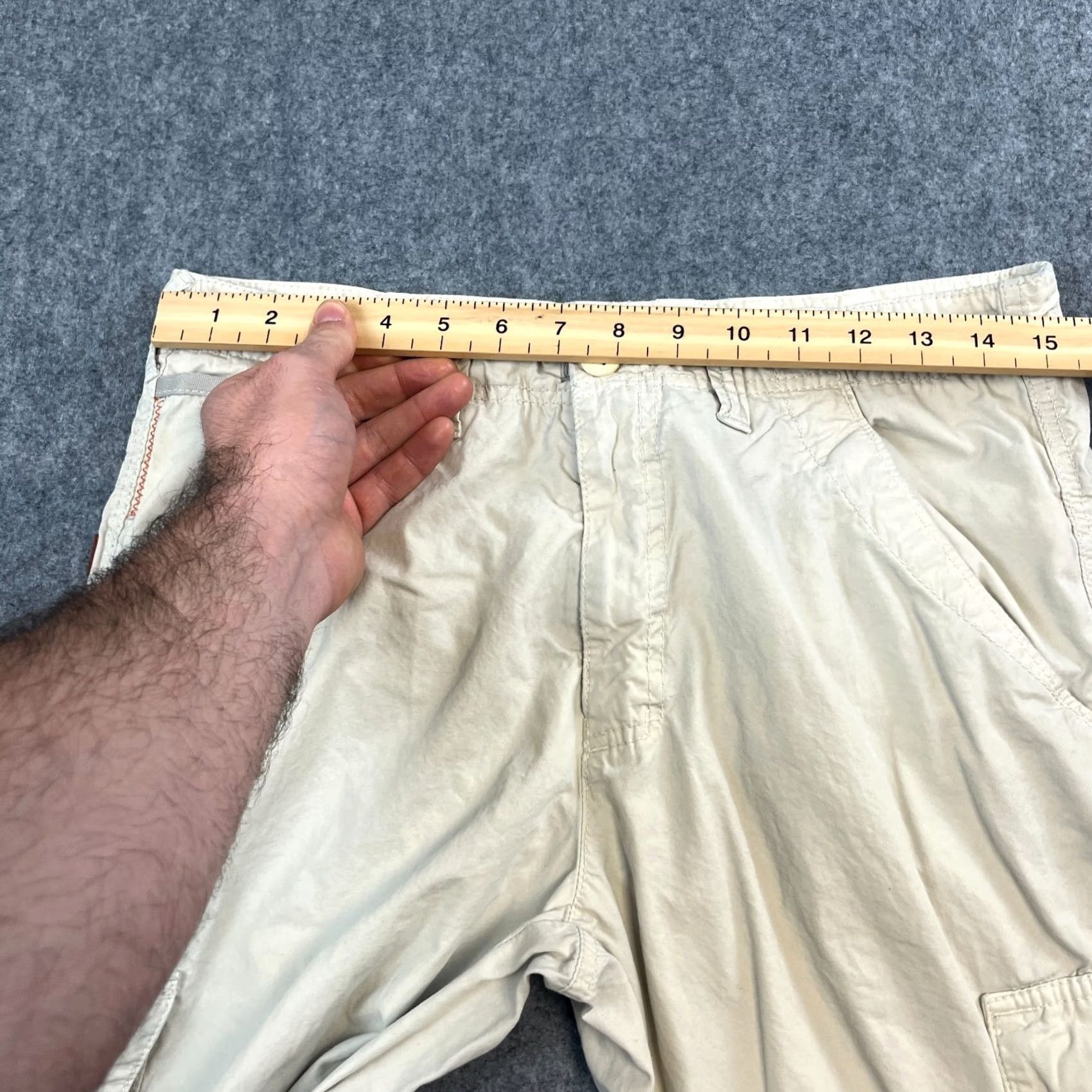 Hugo Boss VINTAGE Hugo Boss Mens Cargo Pants Trousers Straight 30 32 Ivory Cargo Trousers Mens Regular 30 Ivory Size US 30 / EU 46 - 6 Thumbnail