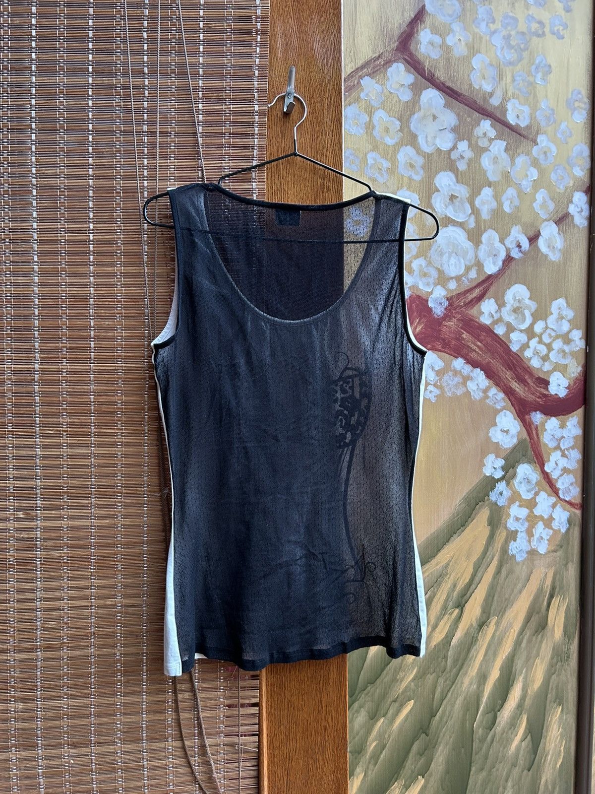Blumarine Blugirl Blumarine Corset Print Tank Top Mesh Back Y2K Size S / US 4 / IT 40 - 2 Thumbnail