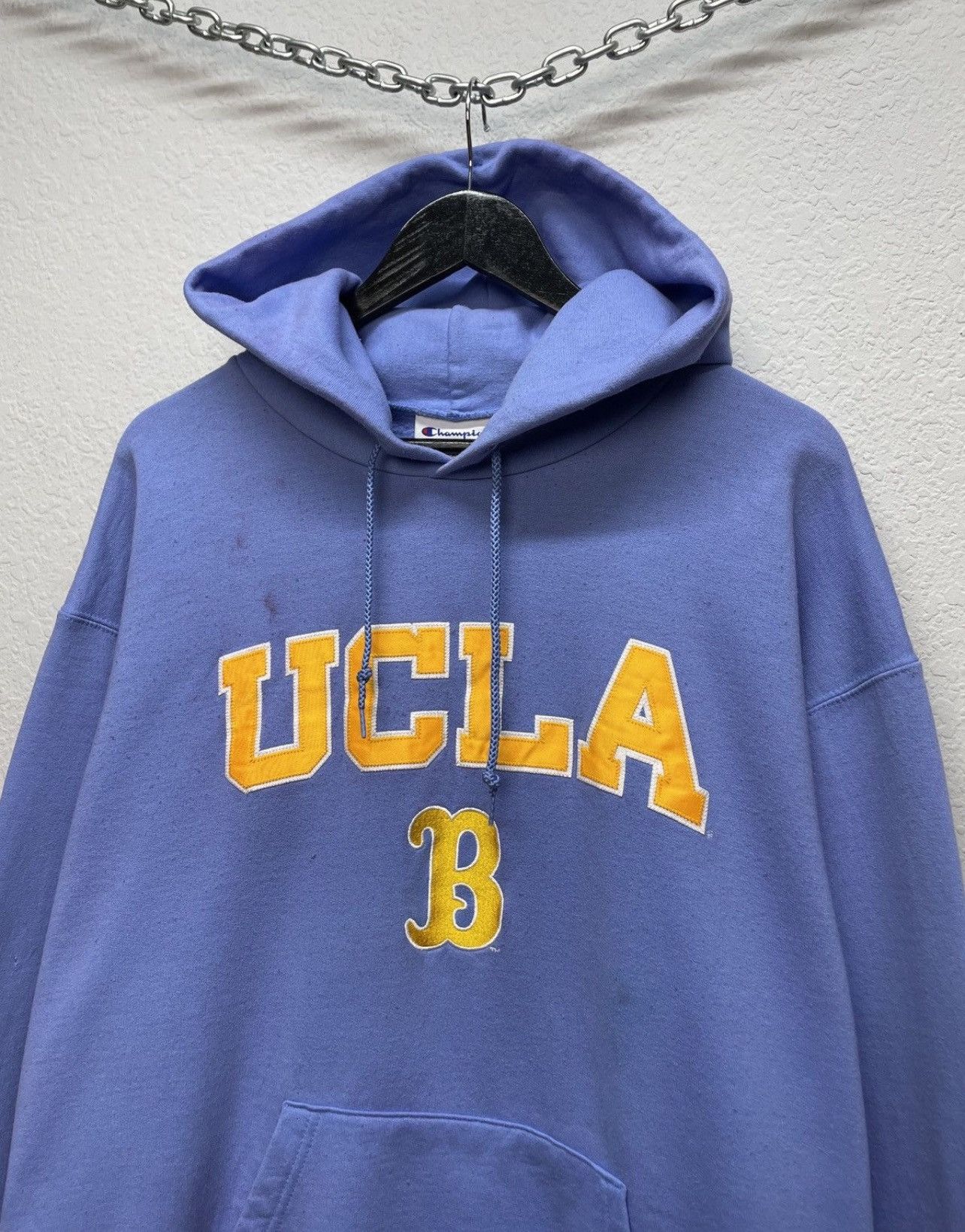 Russell Athletic Vintage 90s Champion UCLA University Boxy Fit Hoodie Size US XL / EU 56 / 4 - 5 Thumbnail