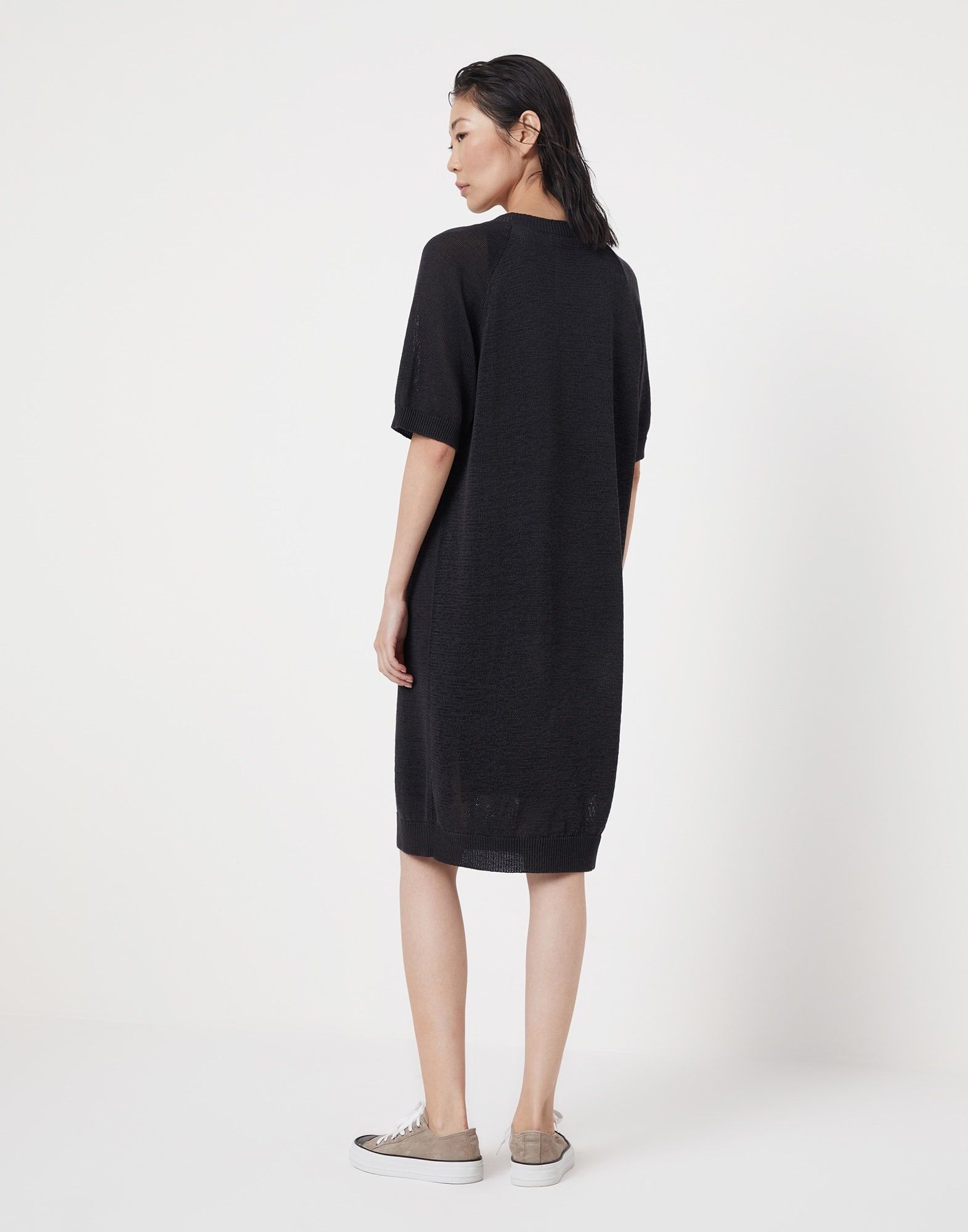Brunello Cucinelli o1la1rc1a0325 Dress in Black Size L / US 10 / IT 46 - 2 Thumbnail