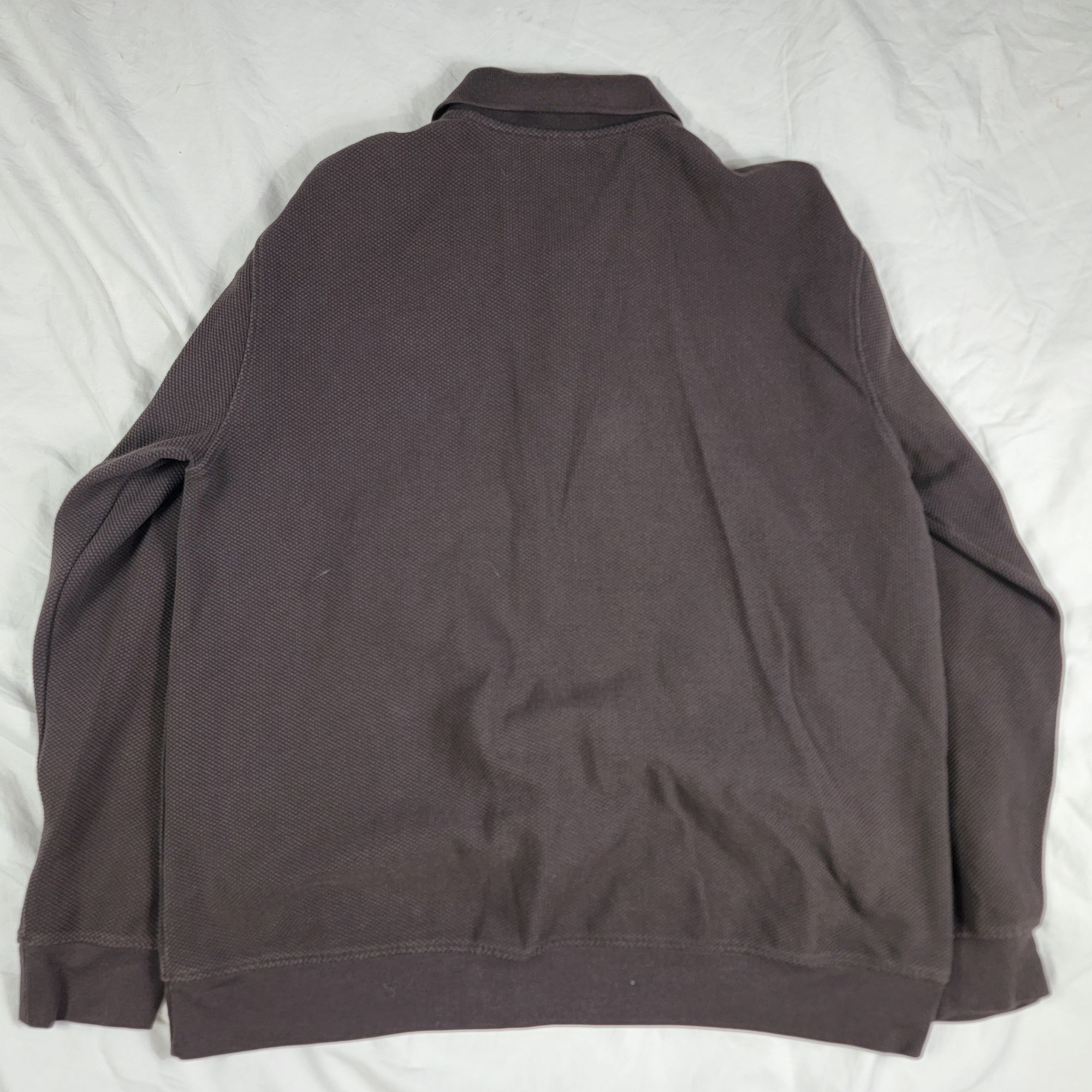Zara Zara Mens XL Brown Long Sleeve Polo Shirt Casual Formal Part Size US XL / EU 56 / 4 - 2 Thumbnail