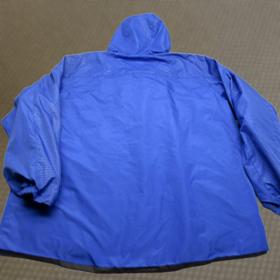 Holloway VINTAGE Holloway Jacket Mens XL Blue Full Zip Hood Windbreaker Geometric 80s 90s Outdoors Mens Size US XL / EU 56 / 4 - 1 Thumbnail