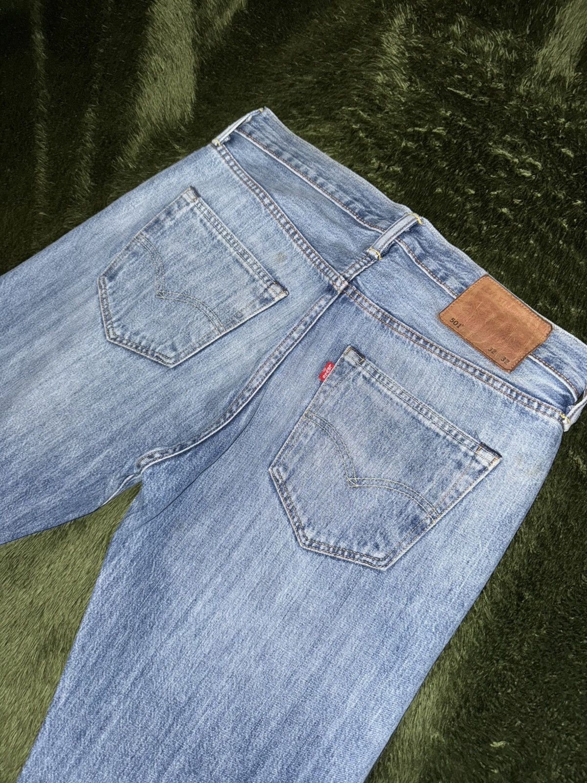 Levi's [W32/L32] Levi’s 501 Leather Label Denim Pants Light Indigo Size US 32 / EU 48 - 8 Thumbnail